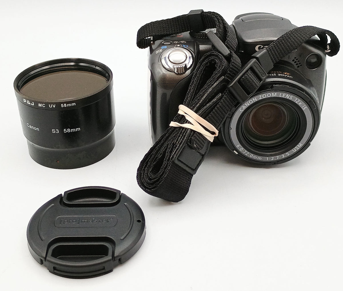 Used Canon S3 IS Digital Point & Shoot Camera