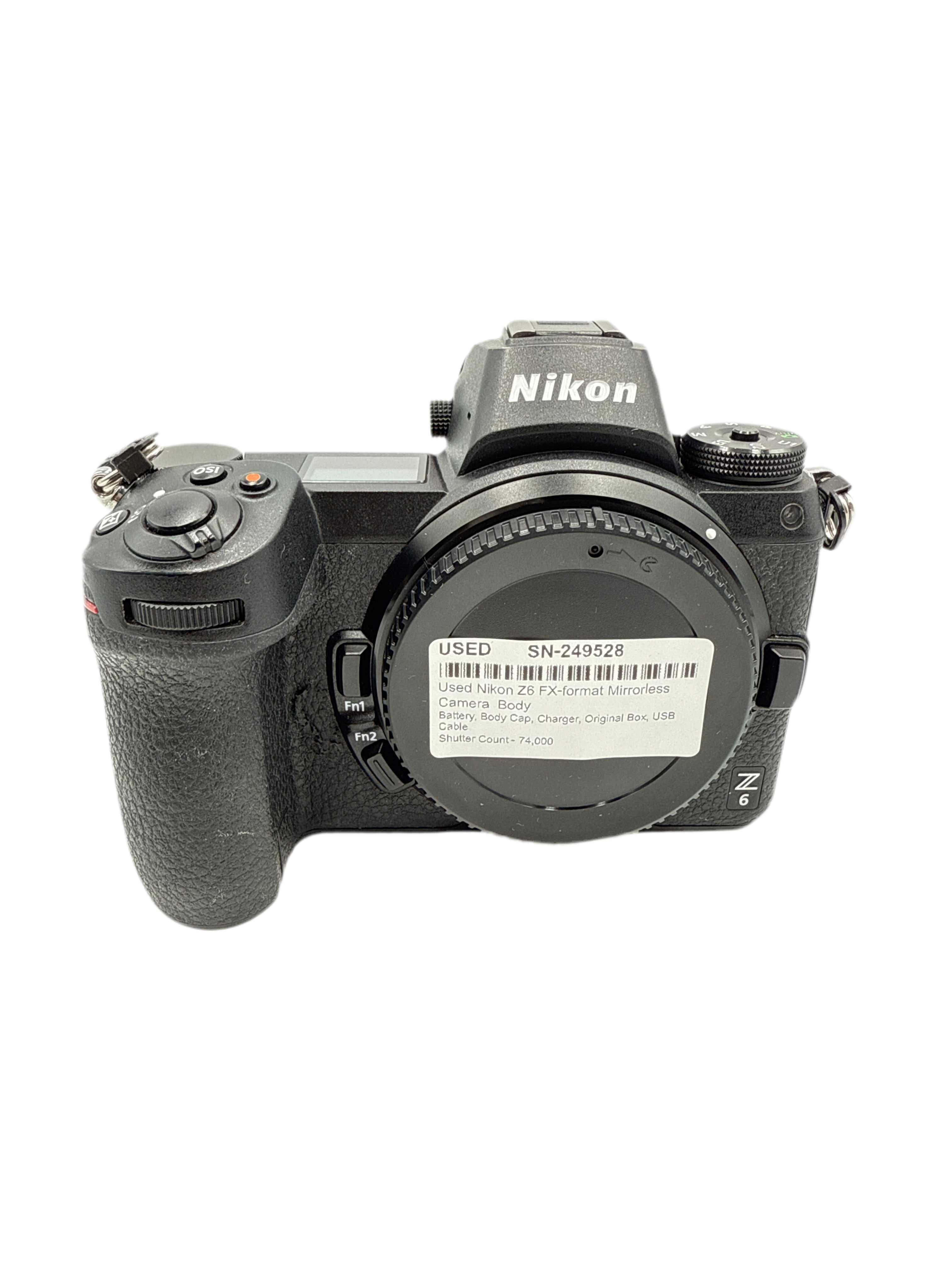 Used Nikon Z6 FX-format Mirrorless Camera  Body