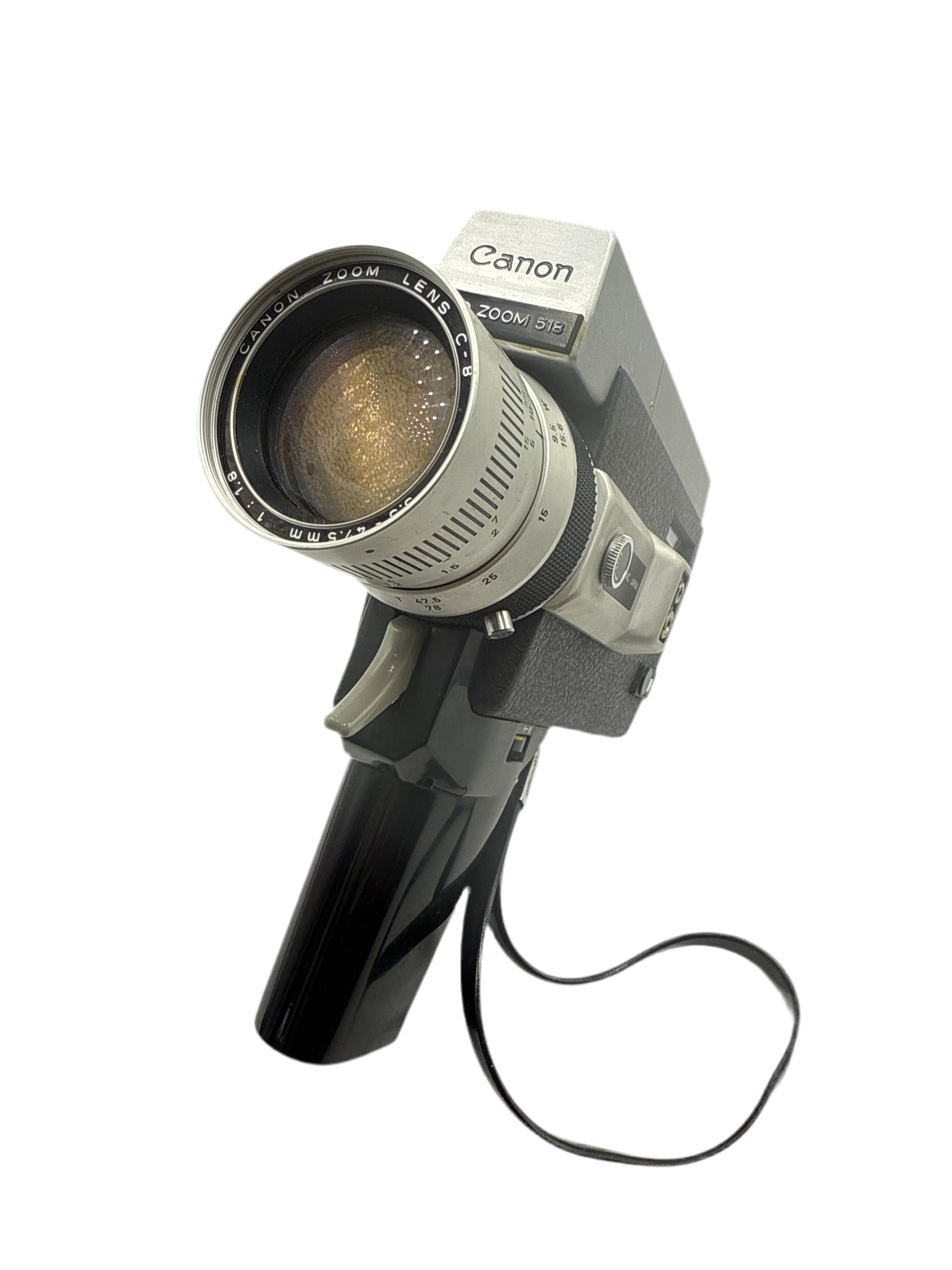 Canon Auto Zoom 518 Super 8 Movie Video Film Camera With Case Untested (0194)