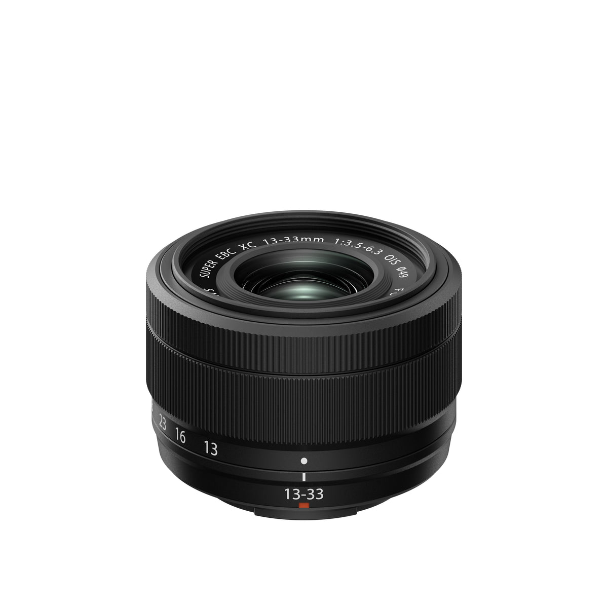 XC13-33mmF3.5-6.3 OIS lens, angled front view