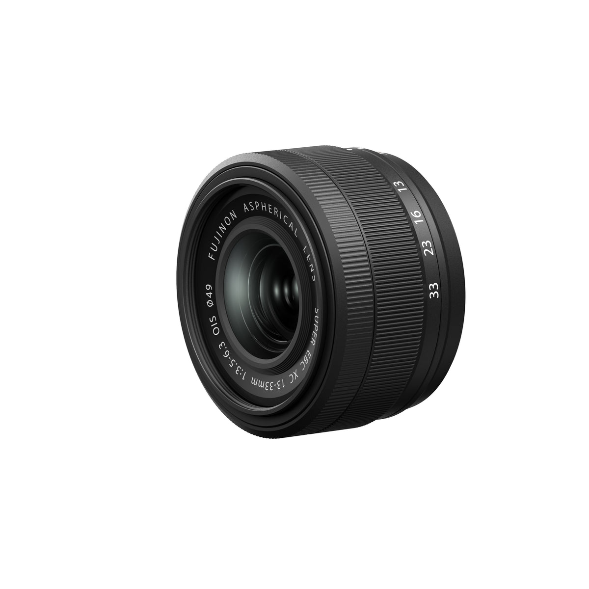 XC13-33mmF3.5-6.3 OIS lens, angled left-side view