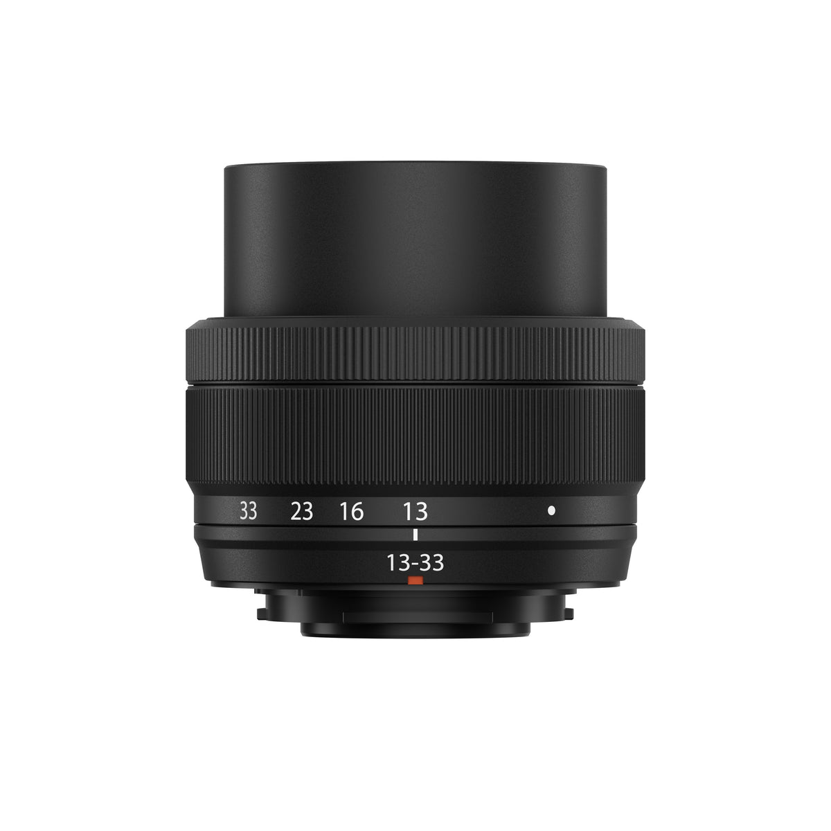 XC13-33mmF3.5-6.3 OIS lens, front view at 13mm