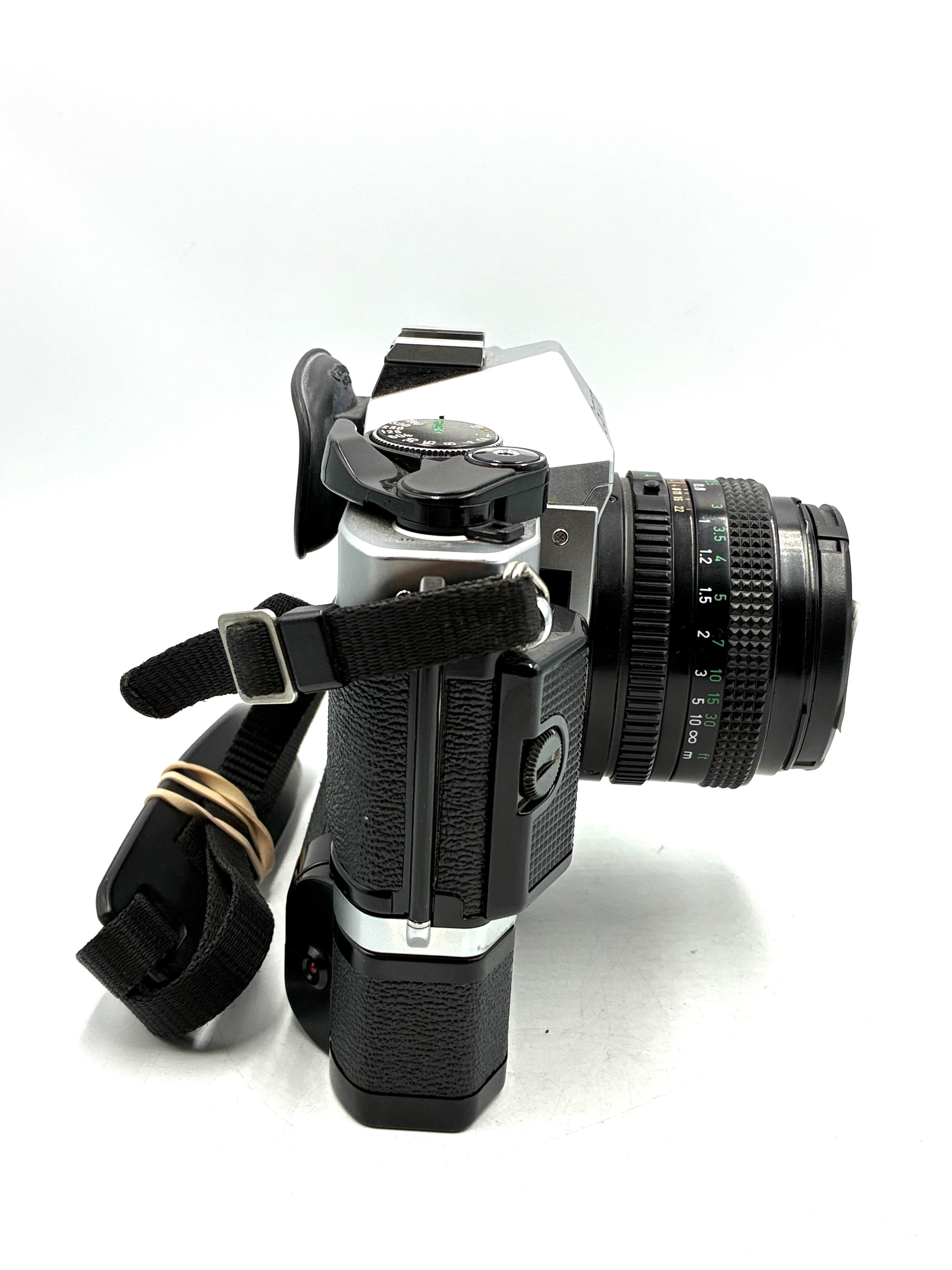 Used Canon AE-1 Program w/ 50mm F1.8 Lens & Power Winder A