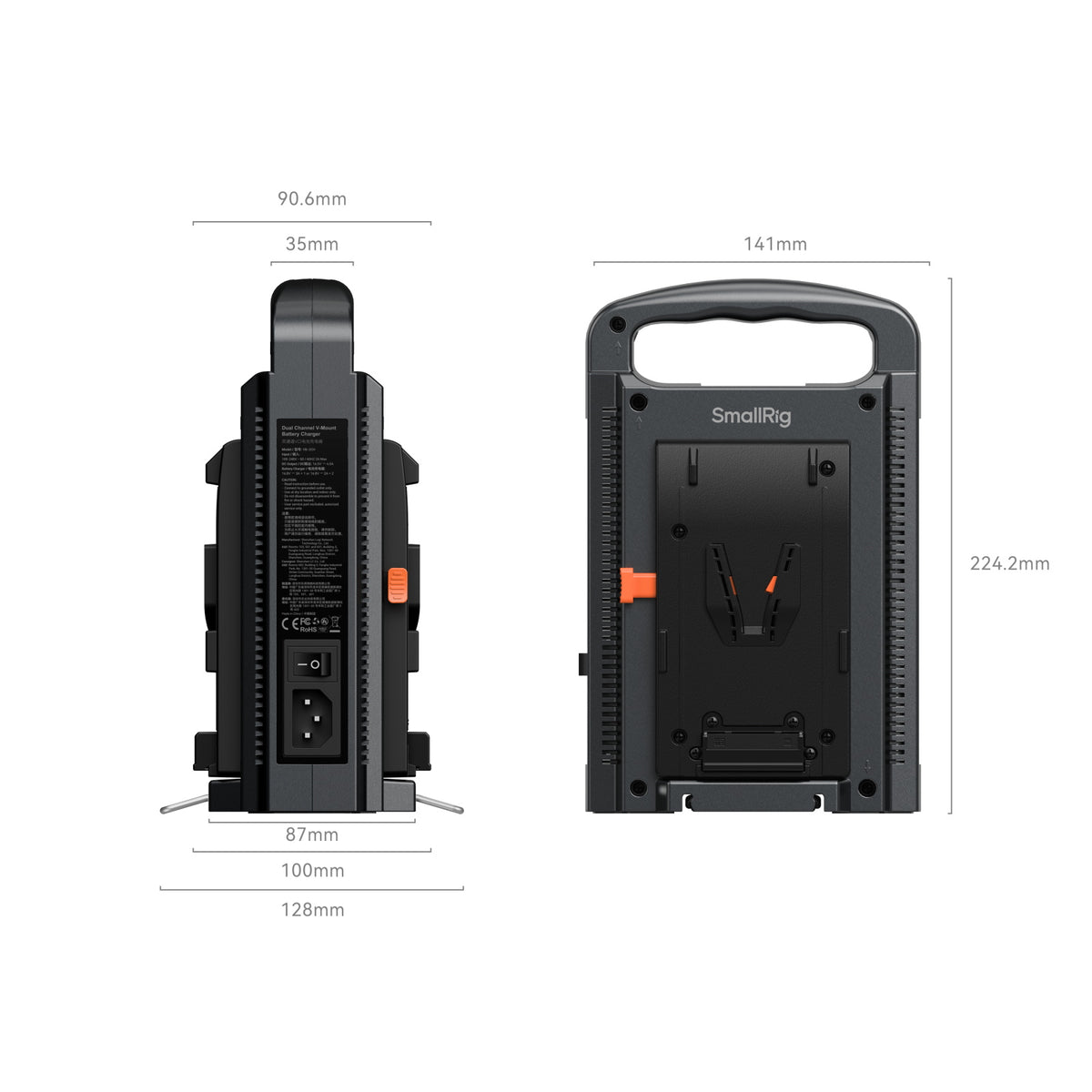 SmallRig Dual-Channel V-Mount Battery Charger