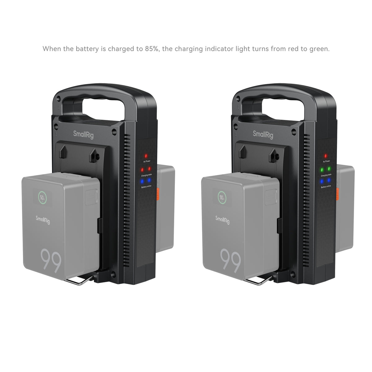 SmallRig Dual-Channel V-Mount Battery Charger