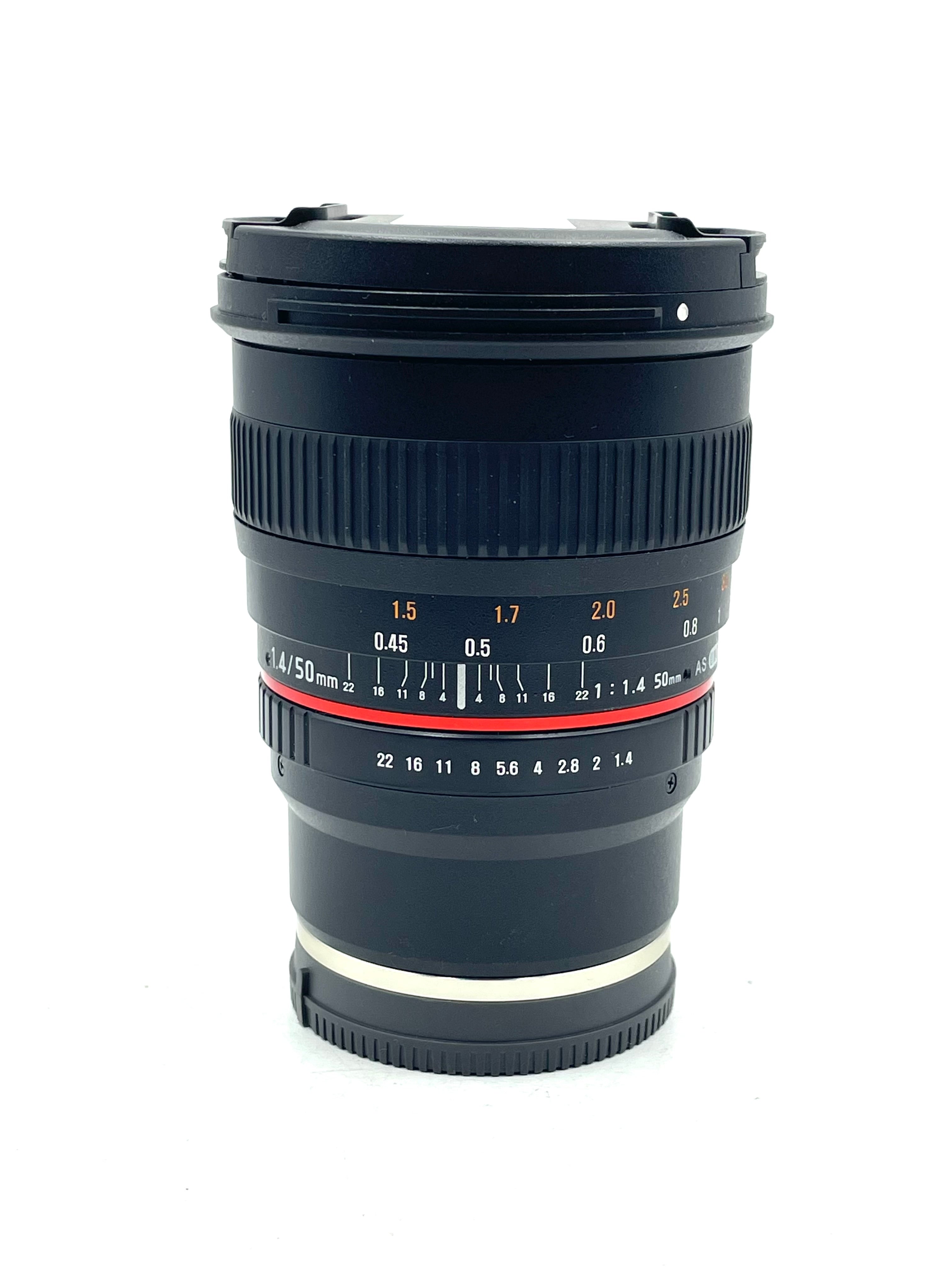 Used Rokinon 50mm f/1.4 AS UMC for Sony (Manual Focus)