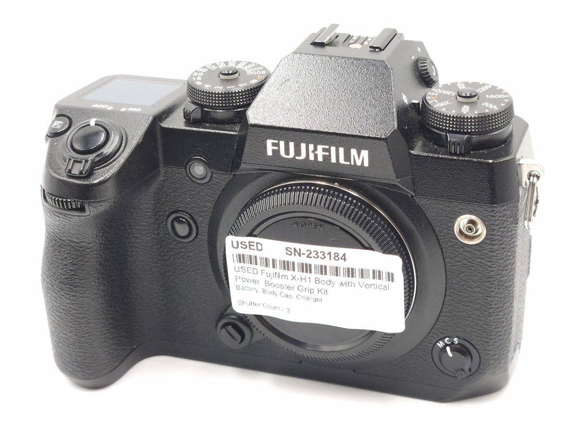 USED Fujifilm X-H1 Body with Vertical Power Booster Grip Kit