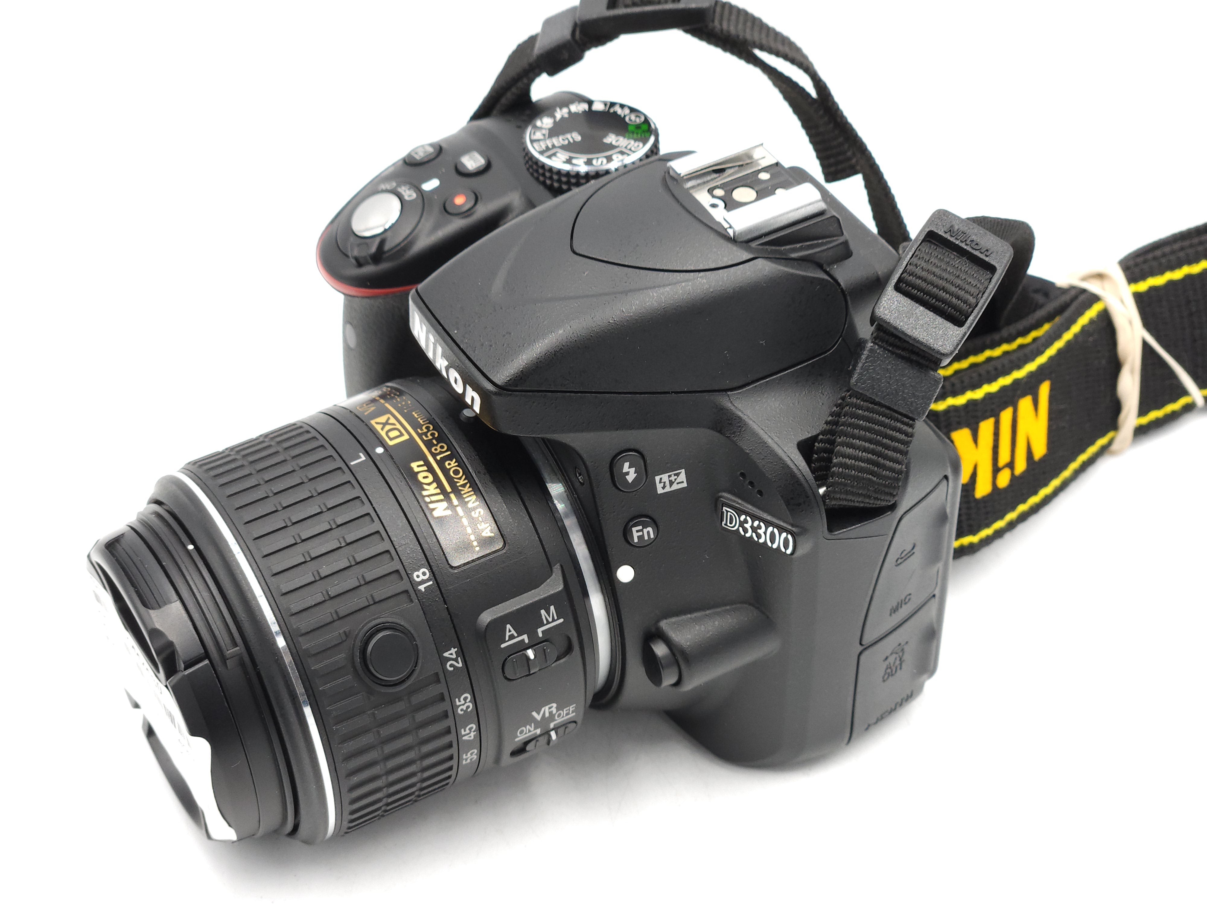 Used Nikon D3300 DLSR Camera w/ 18-55mm VR II Lens Kit (Black) 