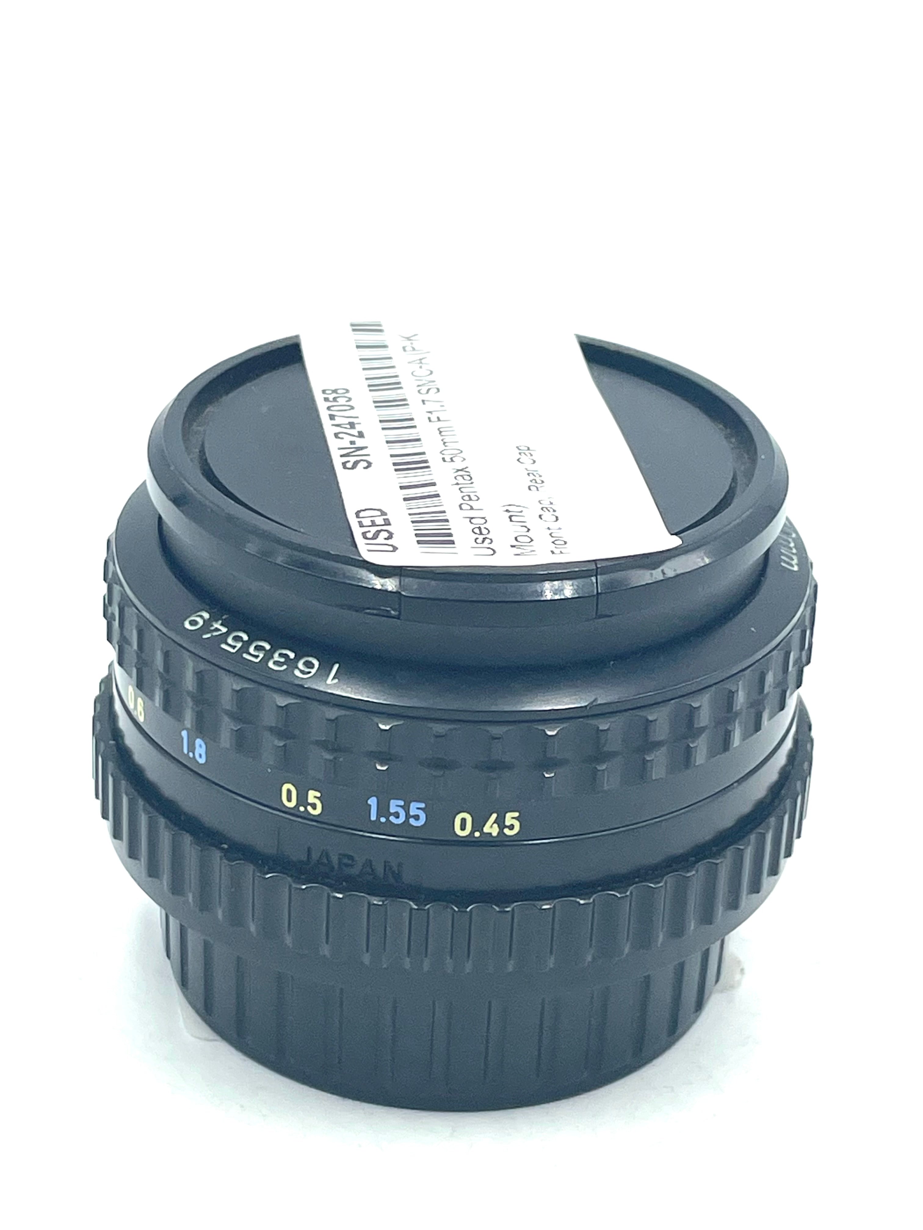 Used Pentax 50mm F1.7 SMC-A (P-K Mount)