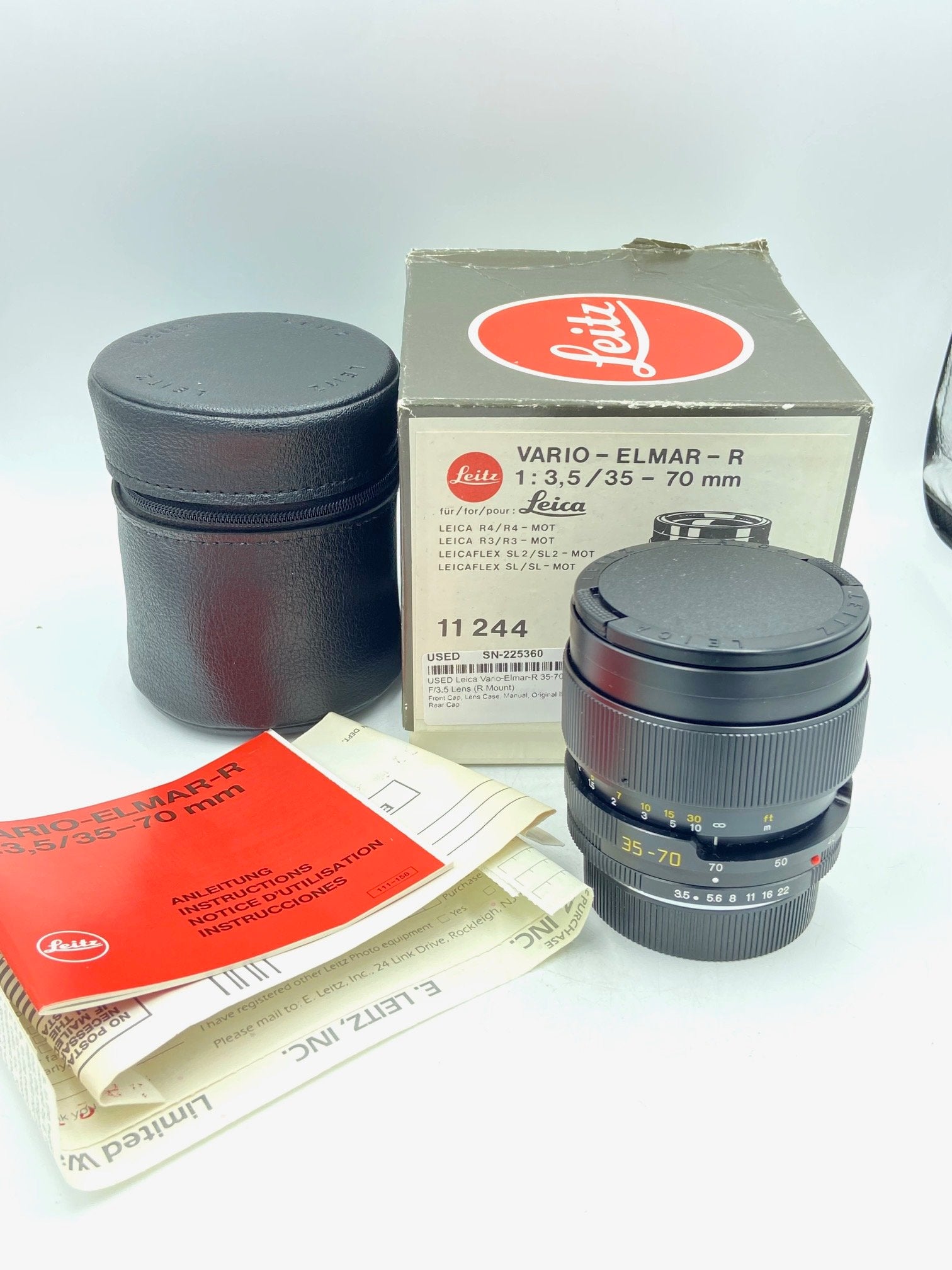 USED Leica Vario-Elmar-R 35-70mm F/3.5 Lens (R Mount)