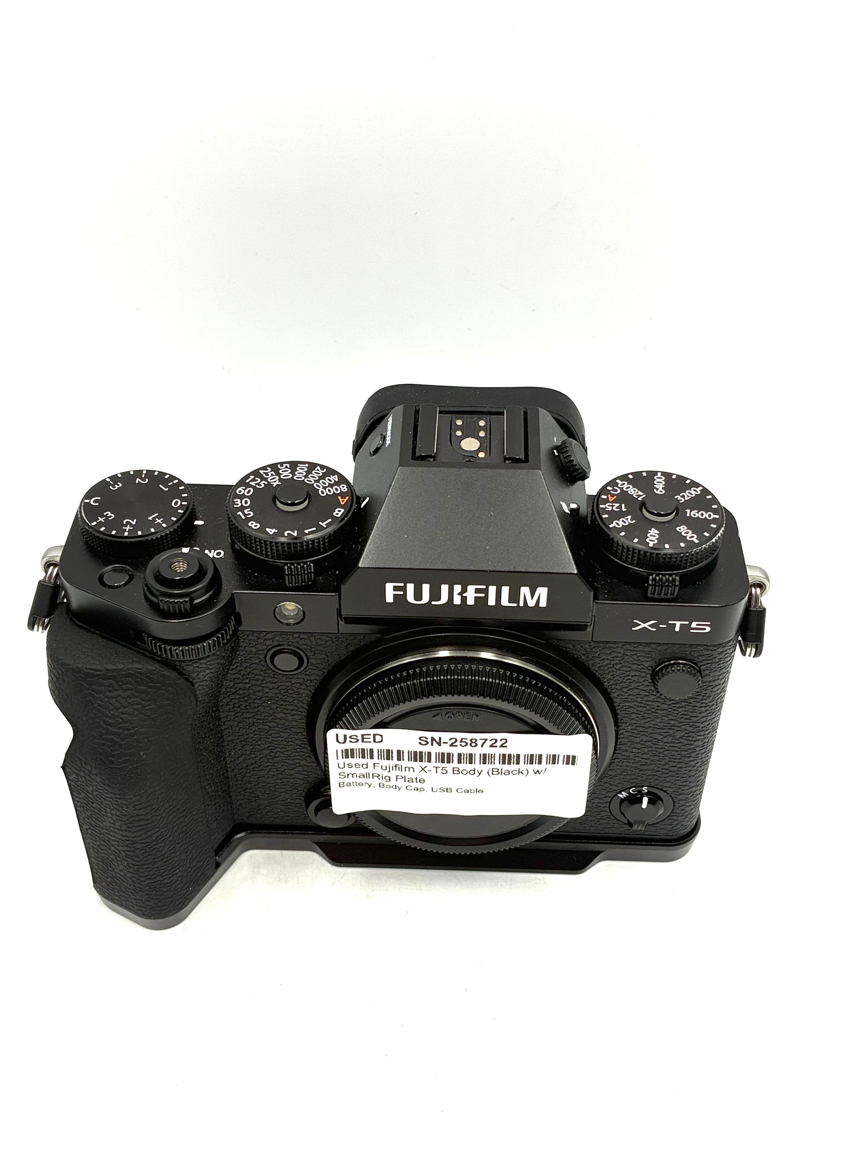 Used Fujifilm X-T5 Body (Black) w/ SmallRig Plate