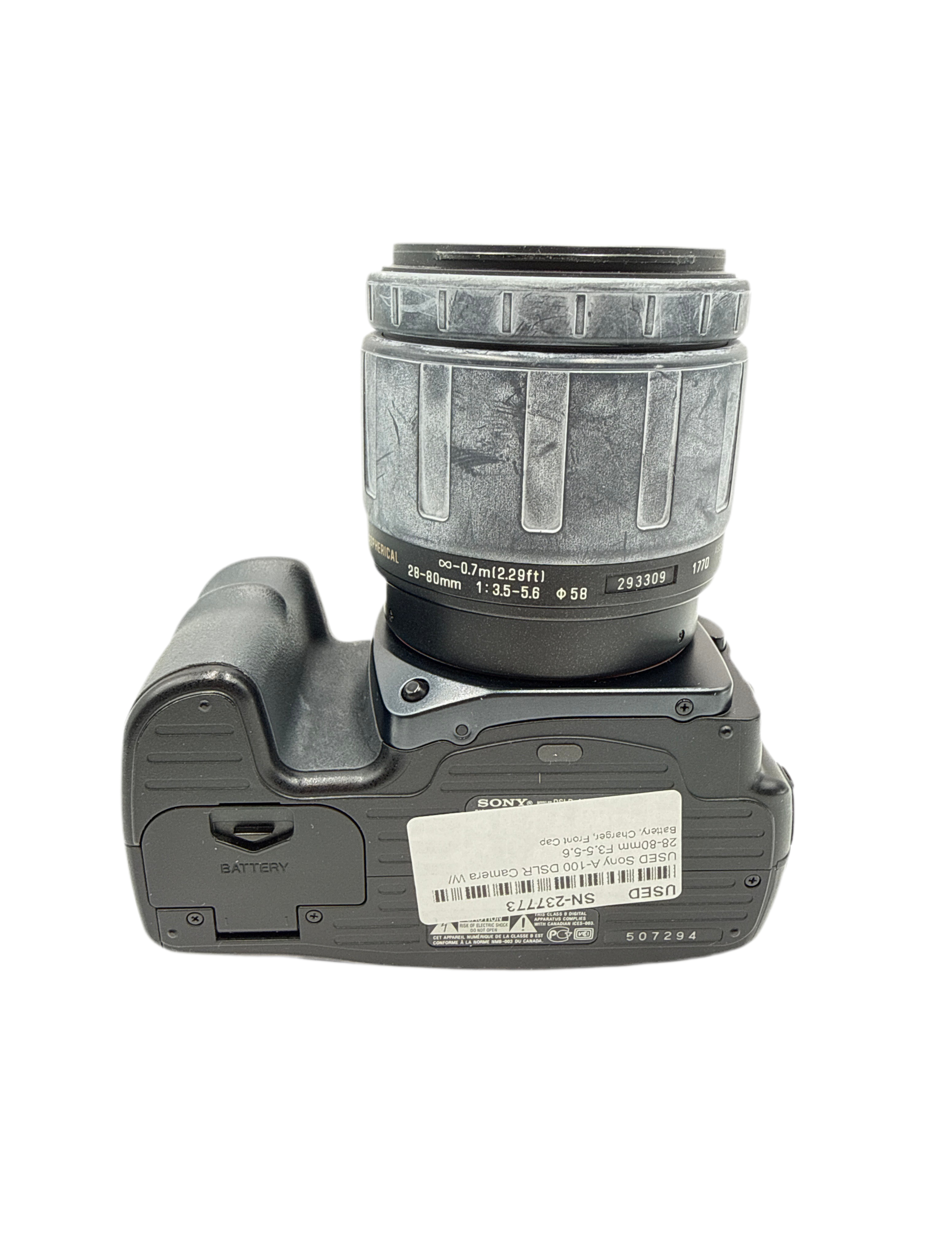 USED Sony A-100 DSLR Camera W/ 28-80mm F3.5-5.6