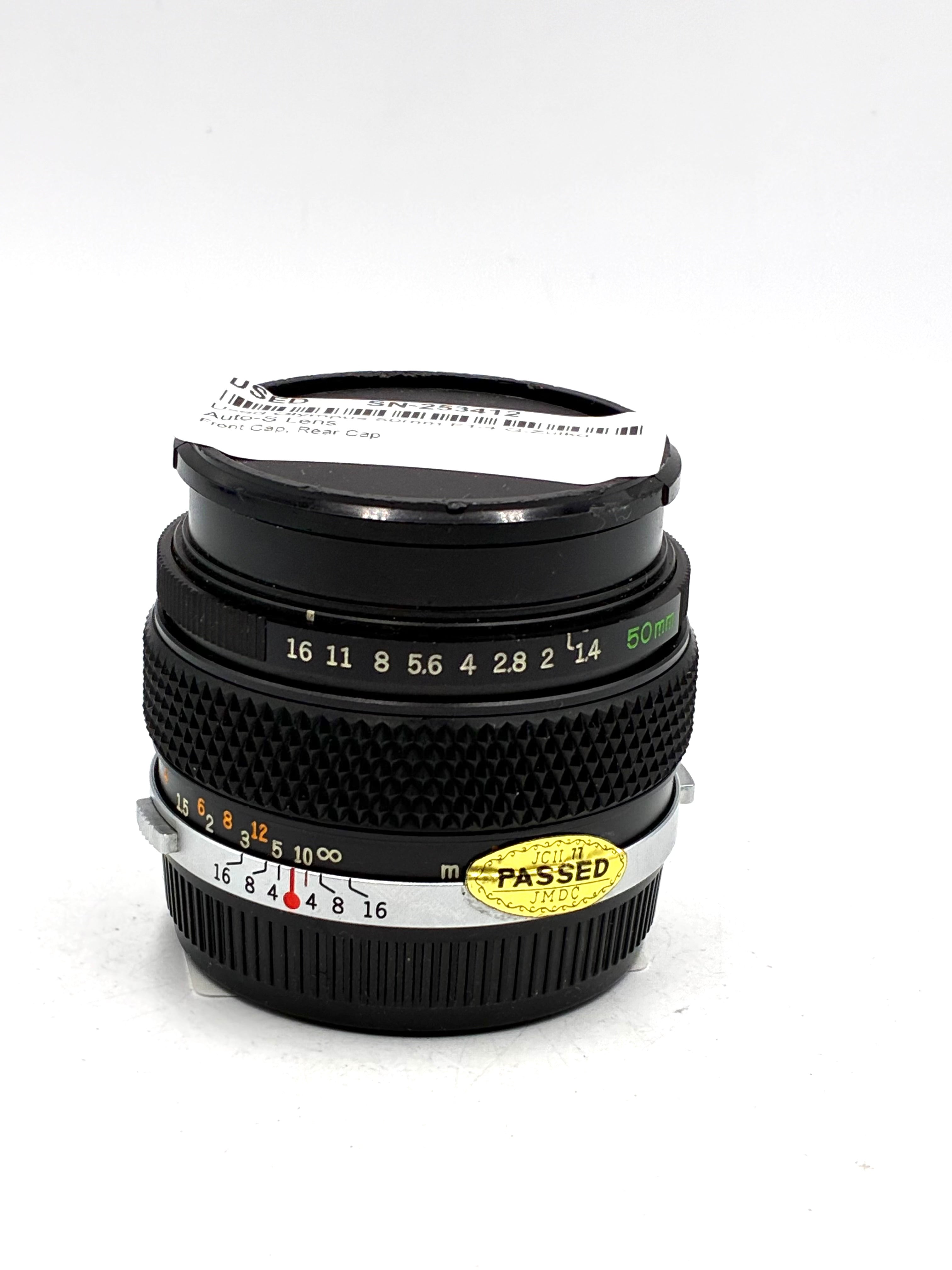 Used Olympus 50mm F1.4 G.Zuiko Auto-S Lens