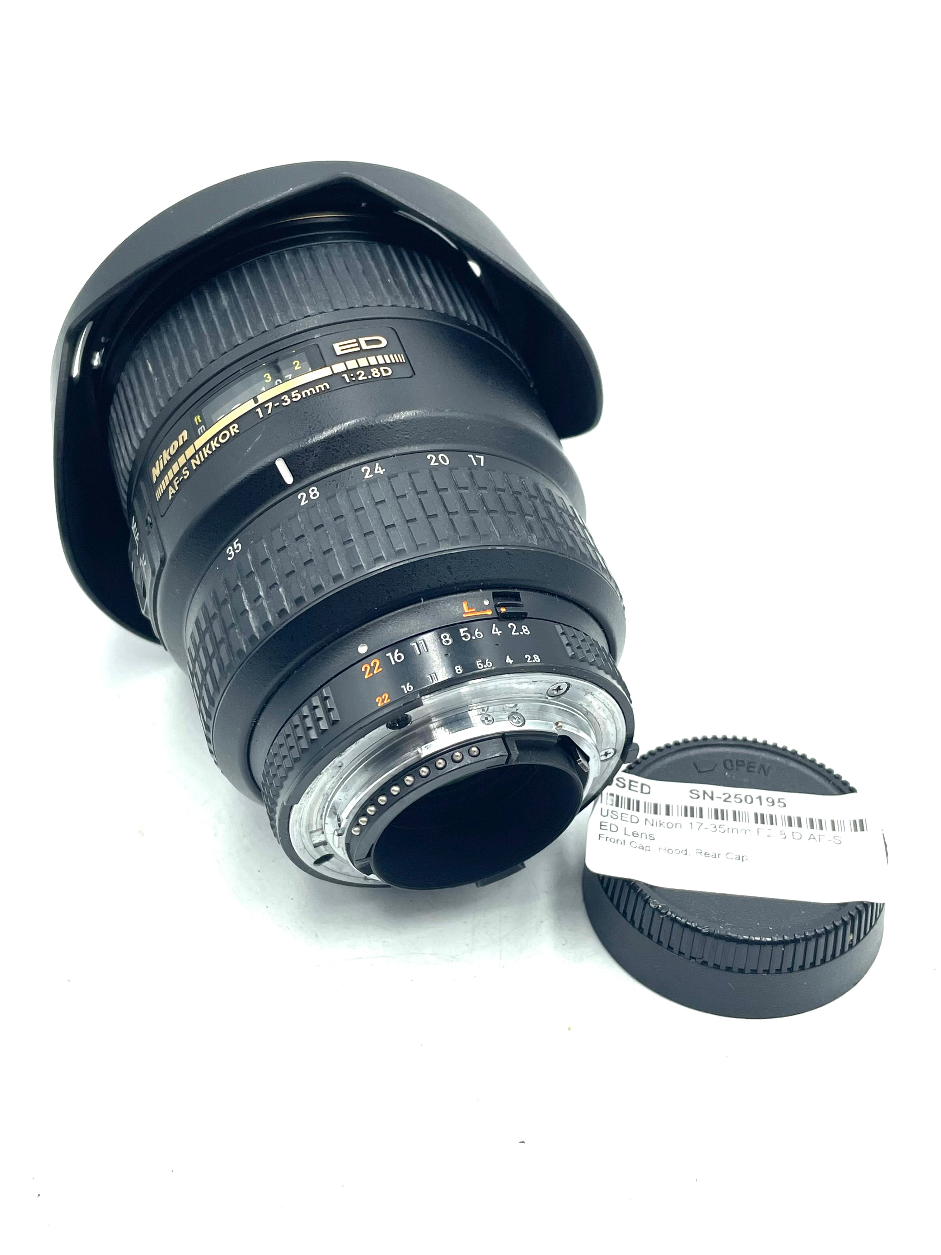 USED Nikon 17-35mm F2.8 D AF-S ED Lens