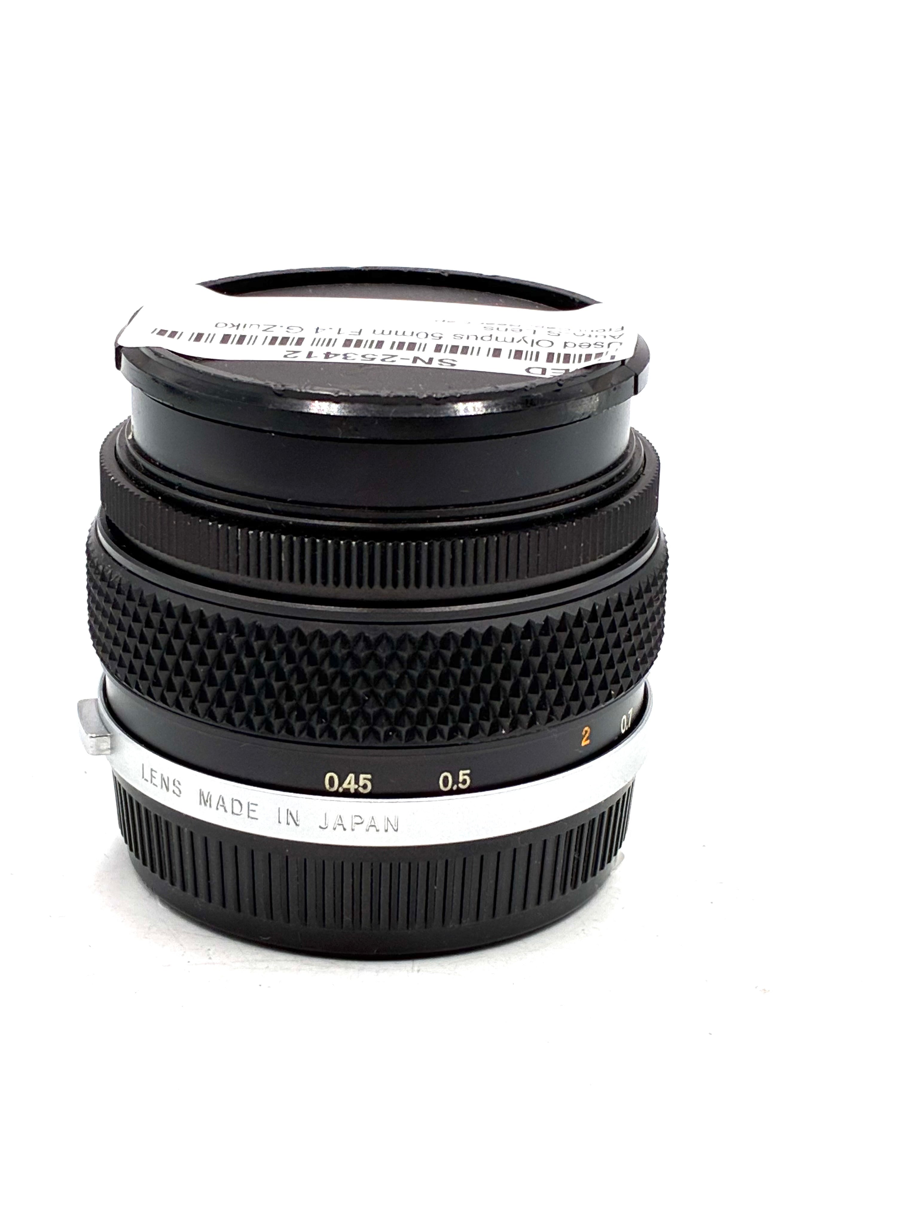 Used Olympus 50mm F1.4 G.Zuiko Auto-S Lens