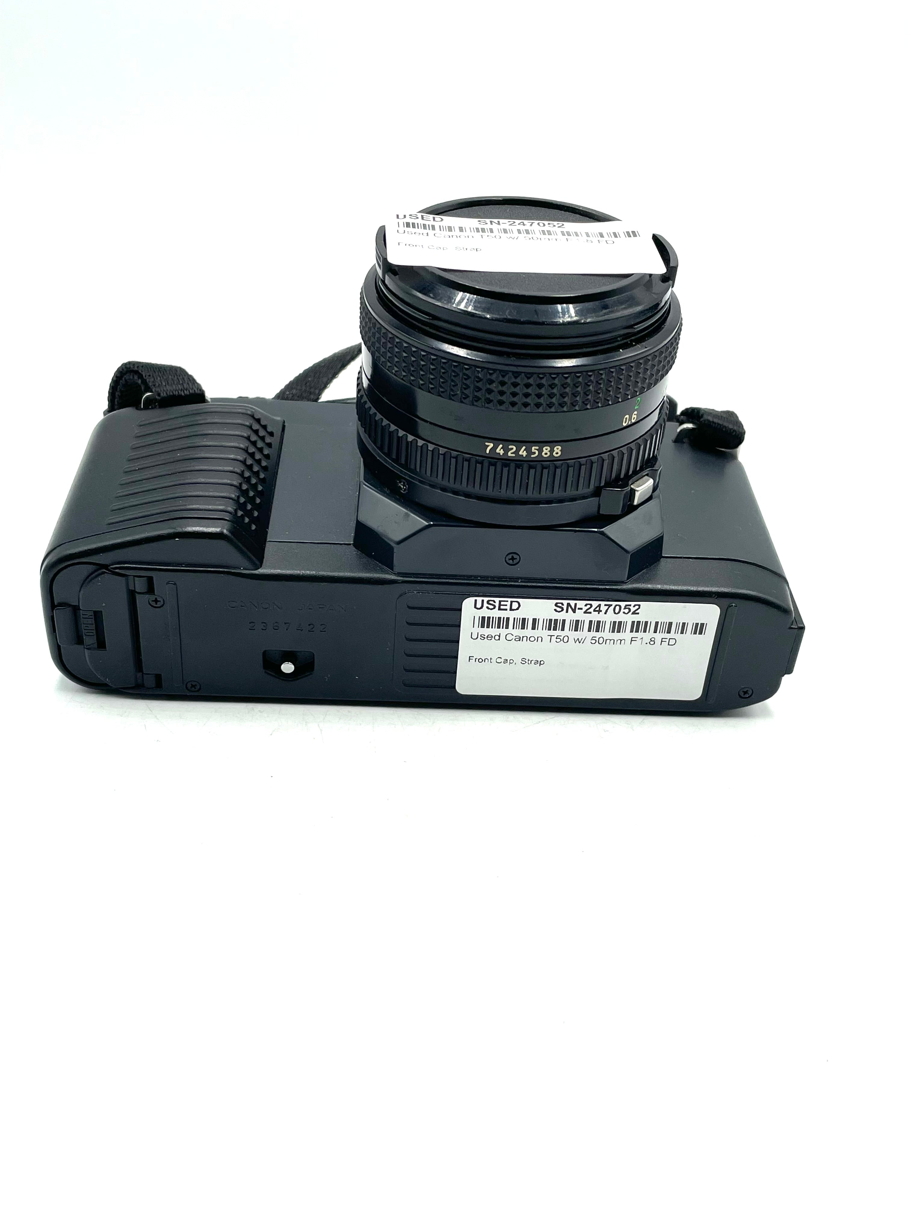 Used Canon T50 w/ 50mm F1.8 FD
