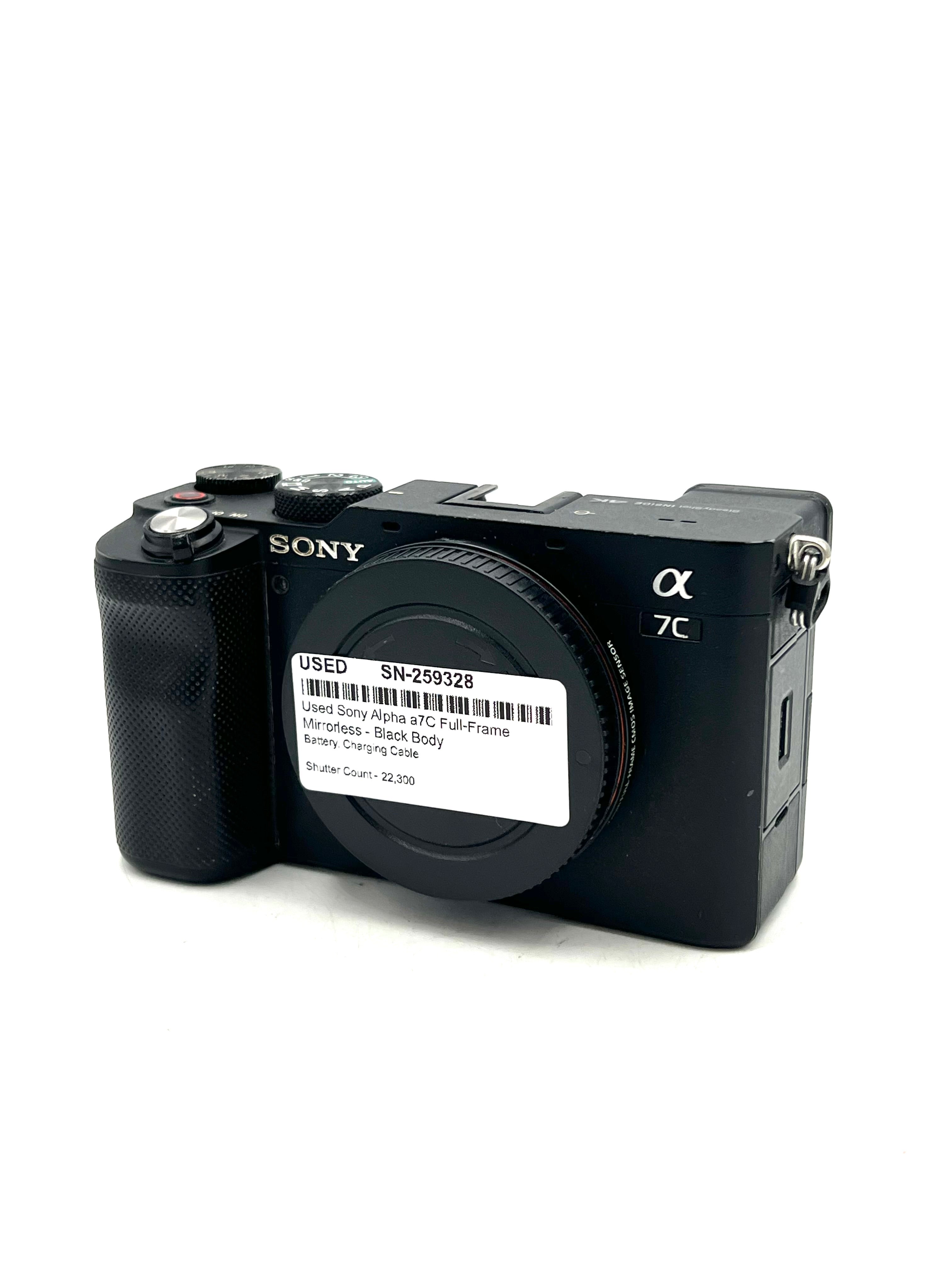 Used Sony Alpha a7C Full-Frame Mirrorless - Black Body