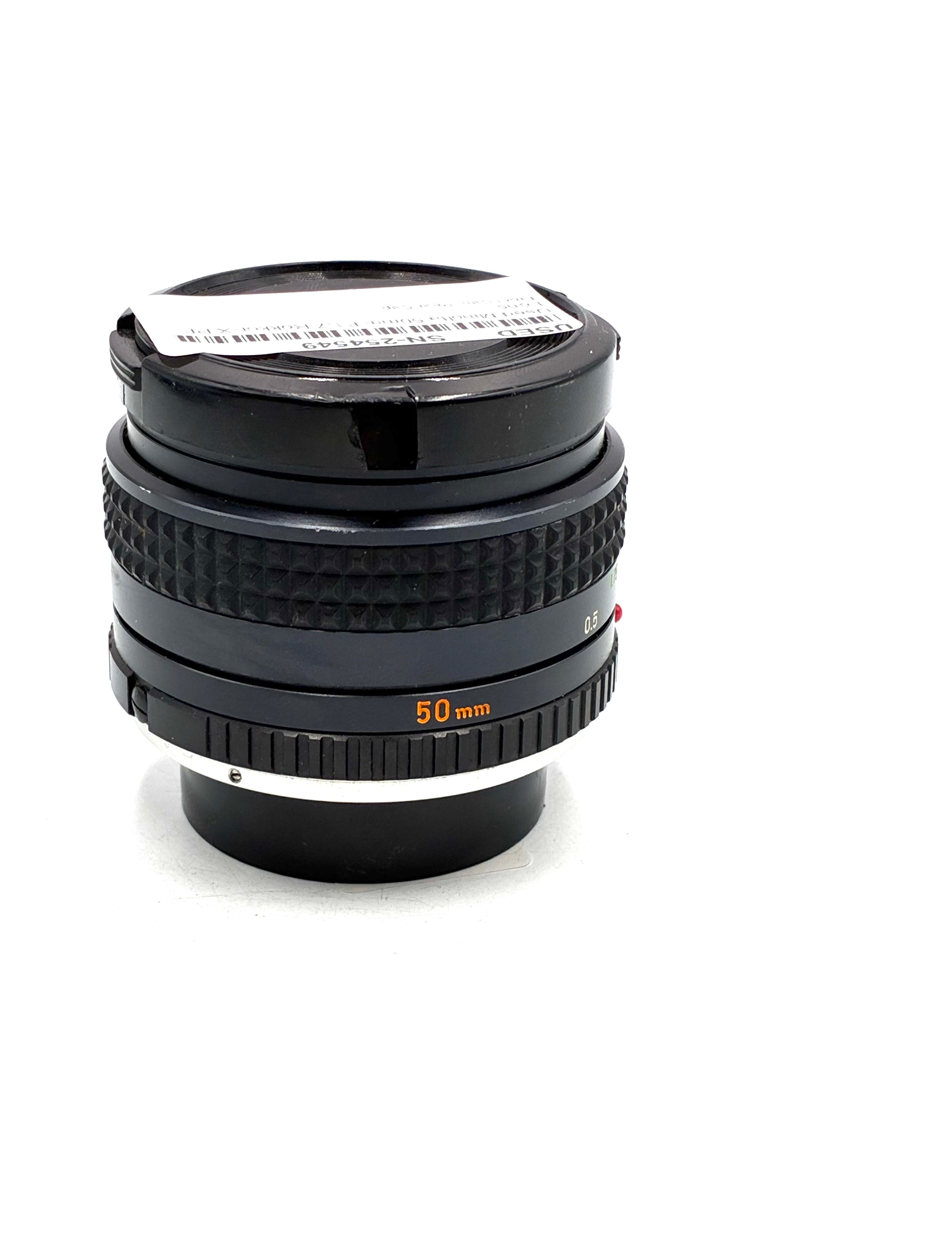 Used Minolta 50mm F1.7 Rokkor-X PF Lens