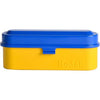 Kodak Steel 135mm Film Case (Blue Lid/Yellow Body)
