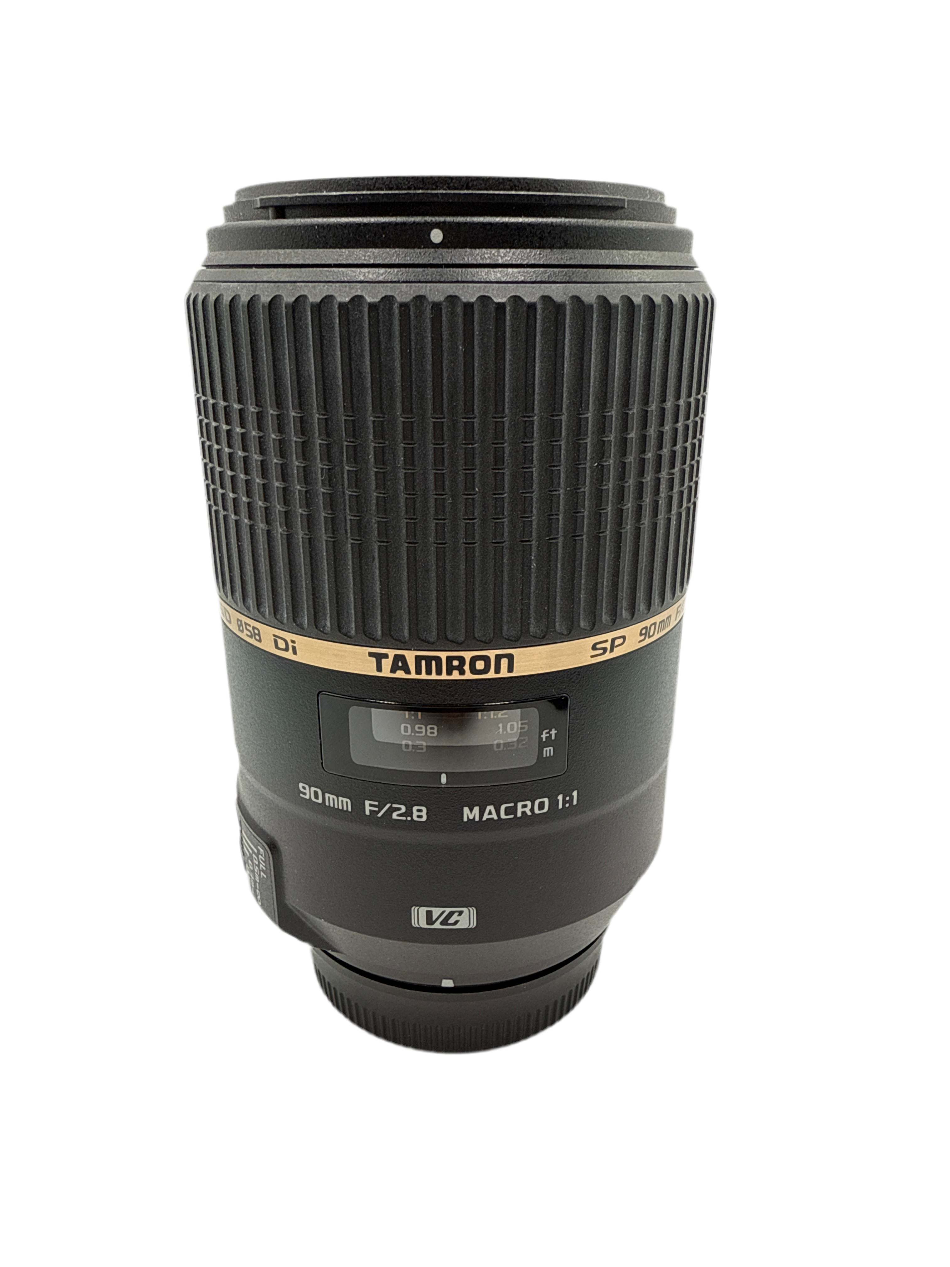 USED Tamron SP 90mm F2.8 Di Macro 1:1 VC USD Lens (Nikon F