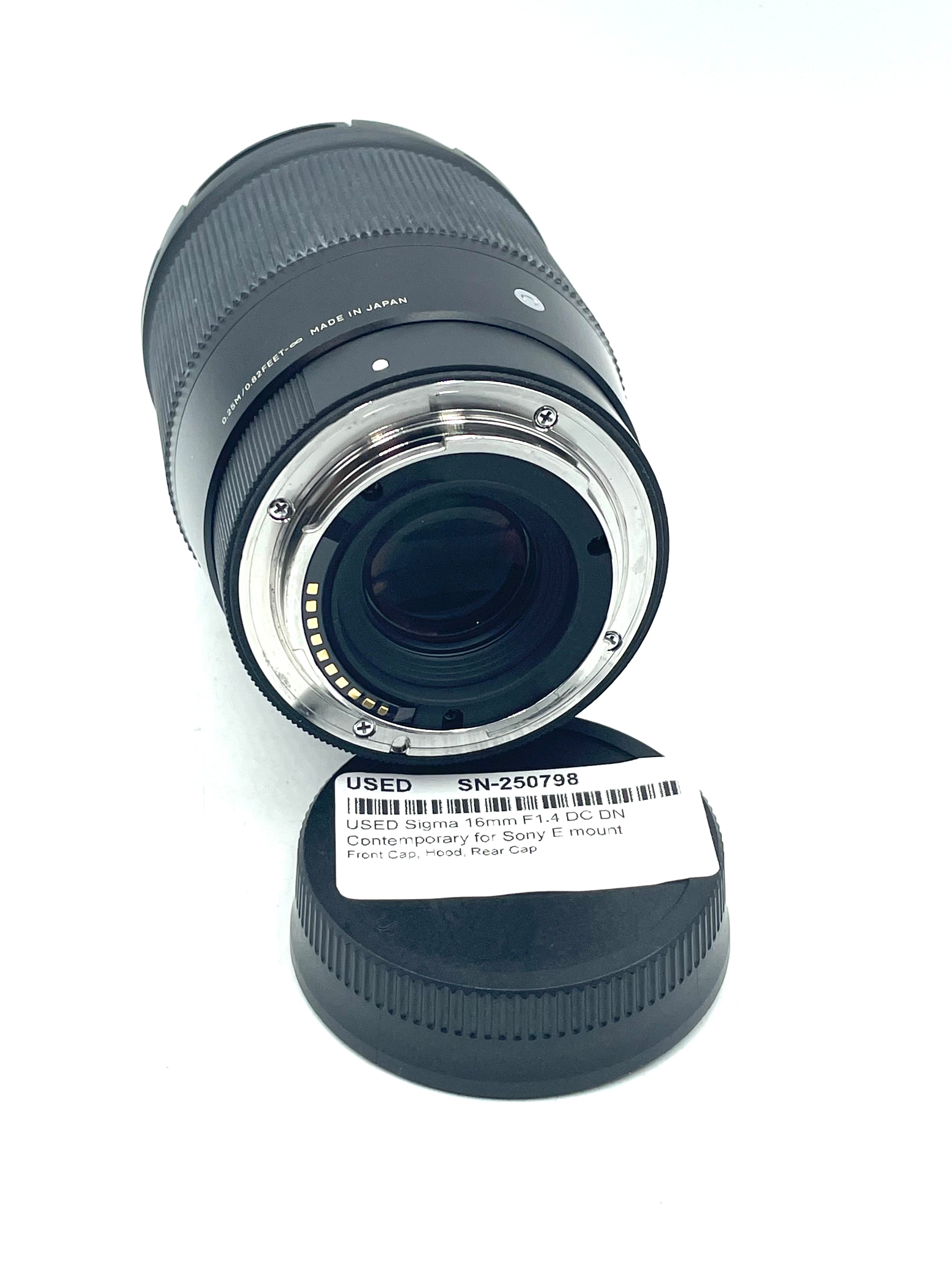 USED Sigma 16mm F1.4 DC DN Contemporary for Sony E mount
