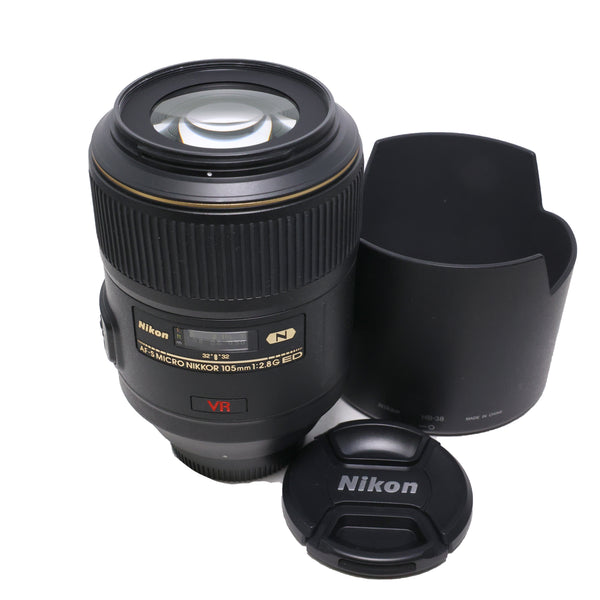 USED Nikon 105mm f2.8 G ED AF-S VR Micro Lens