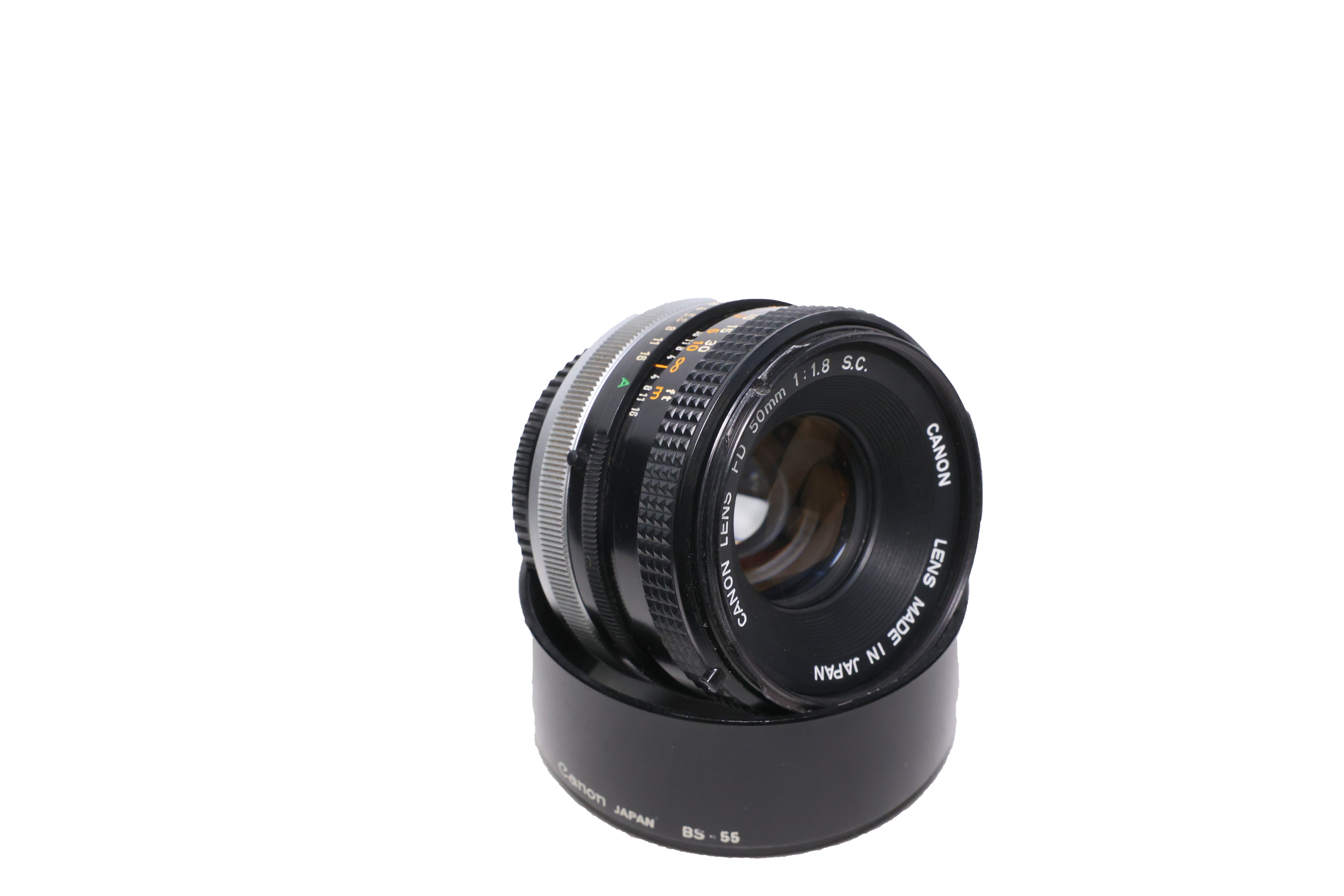 USED Canon 55mm f1.8 S.C FD Lens