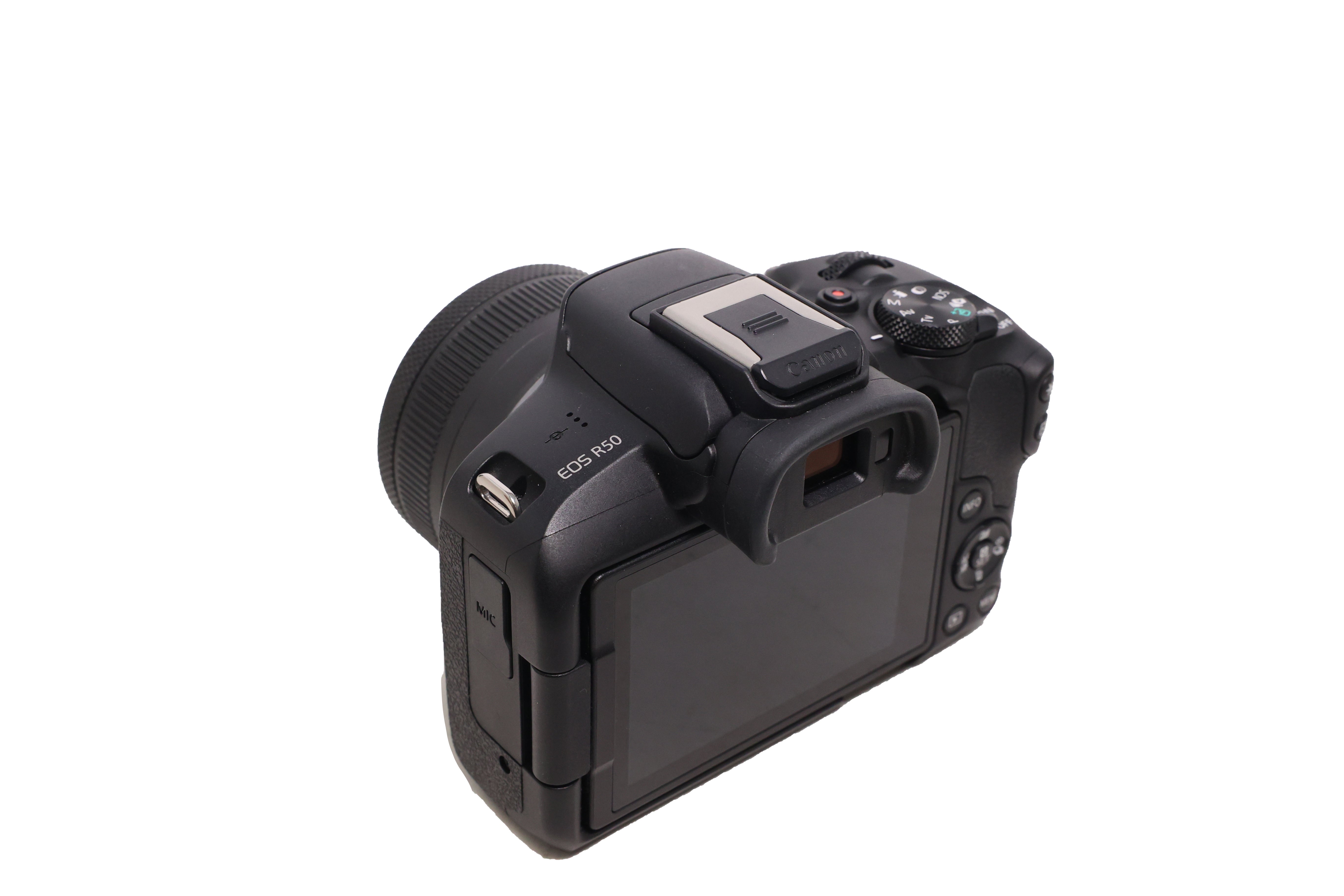 Used Canon EOS R50 Mirrorless Camera with RF-S 18-45mm F4.5-6.3 IS STM Lens (Black)