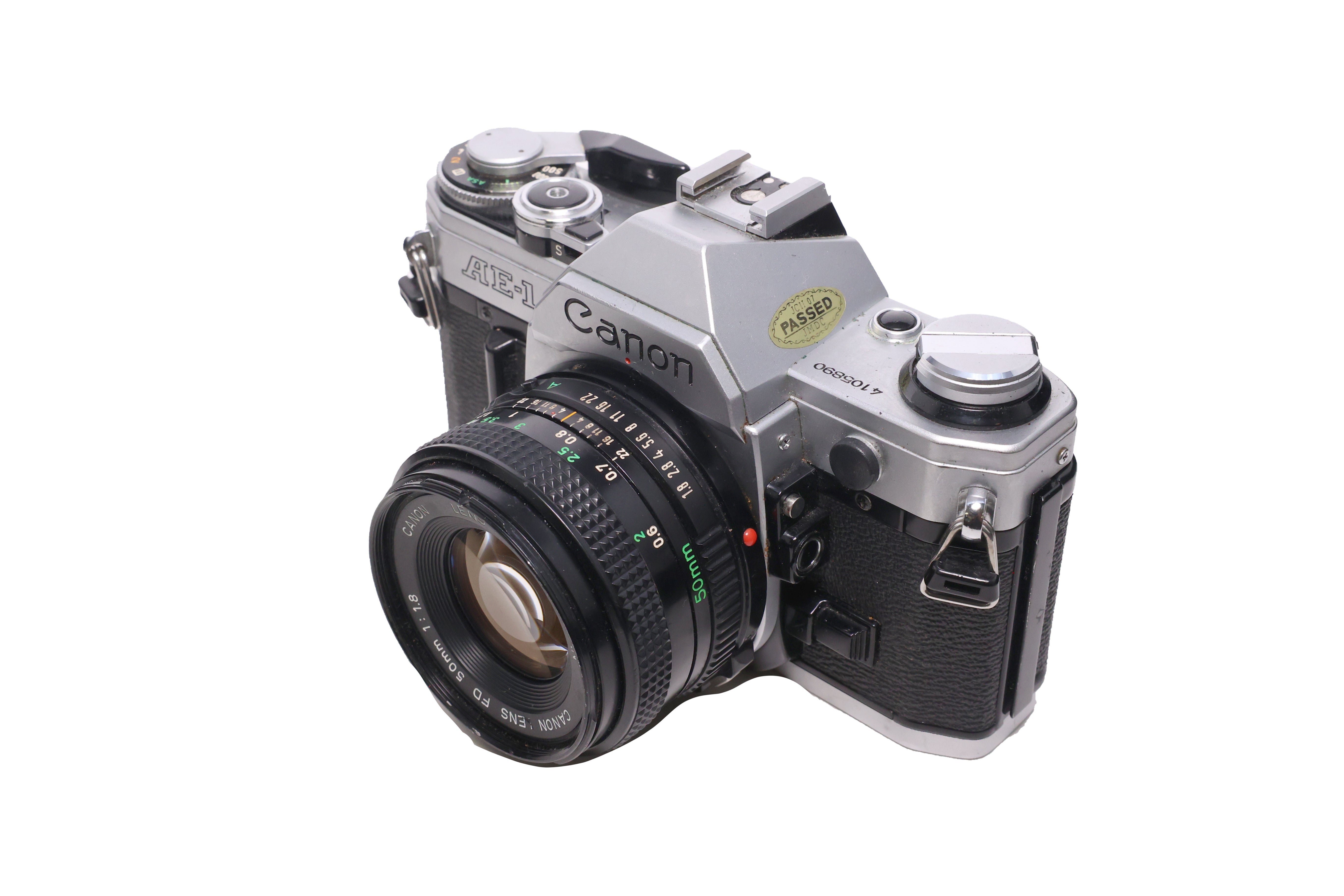 Used Canon AE-1 w/ 50mm f1.8 FD