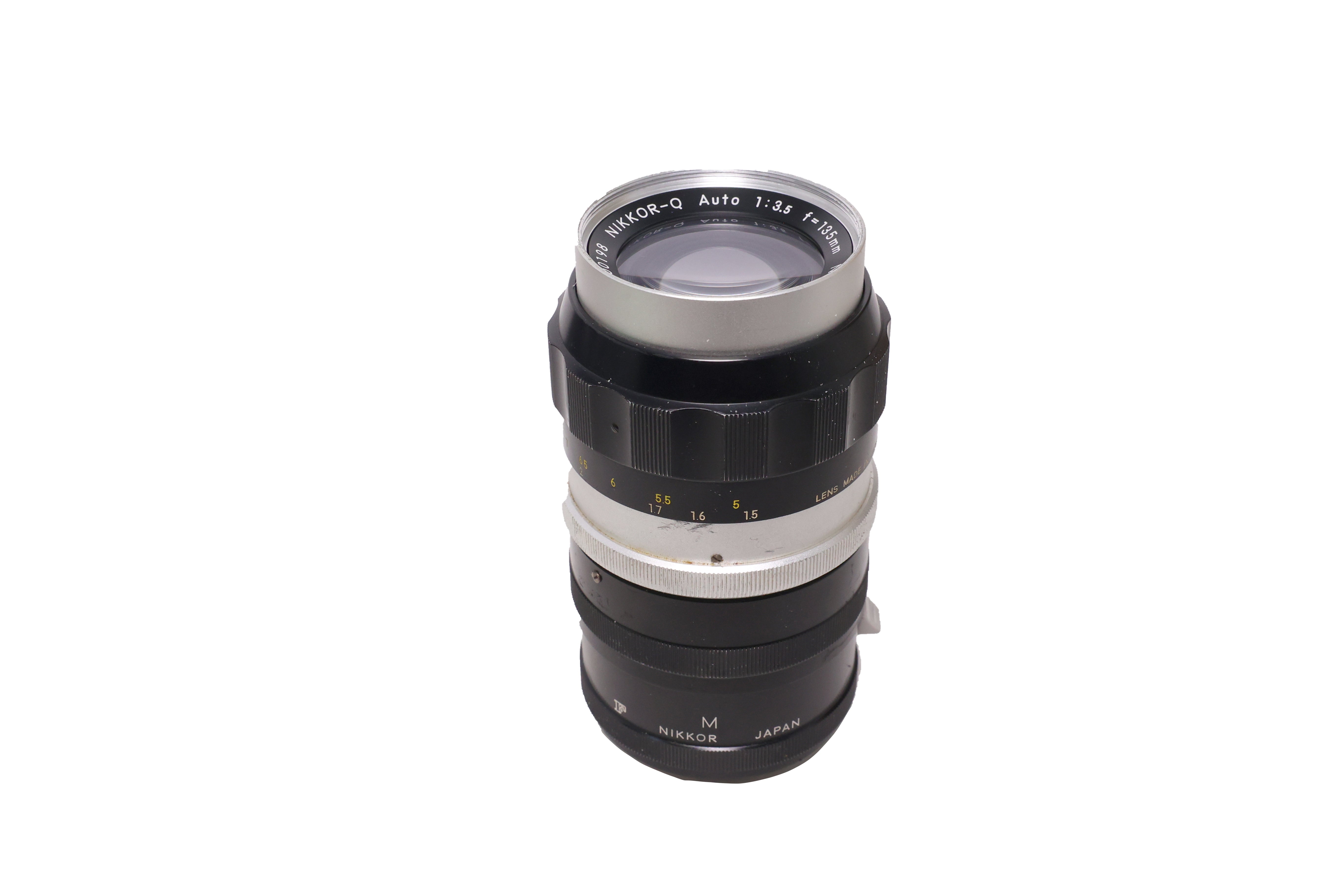 USED Nikon 55mm f3.5 Micro-Nikkor non-AI w/ Macro Adapter