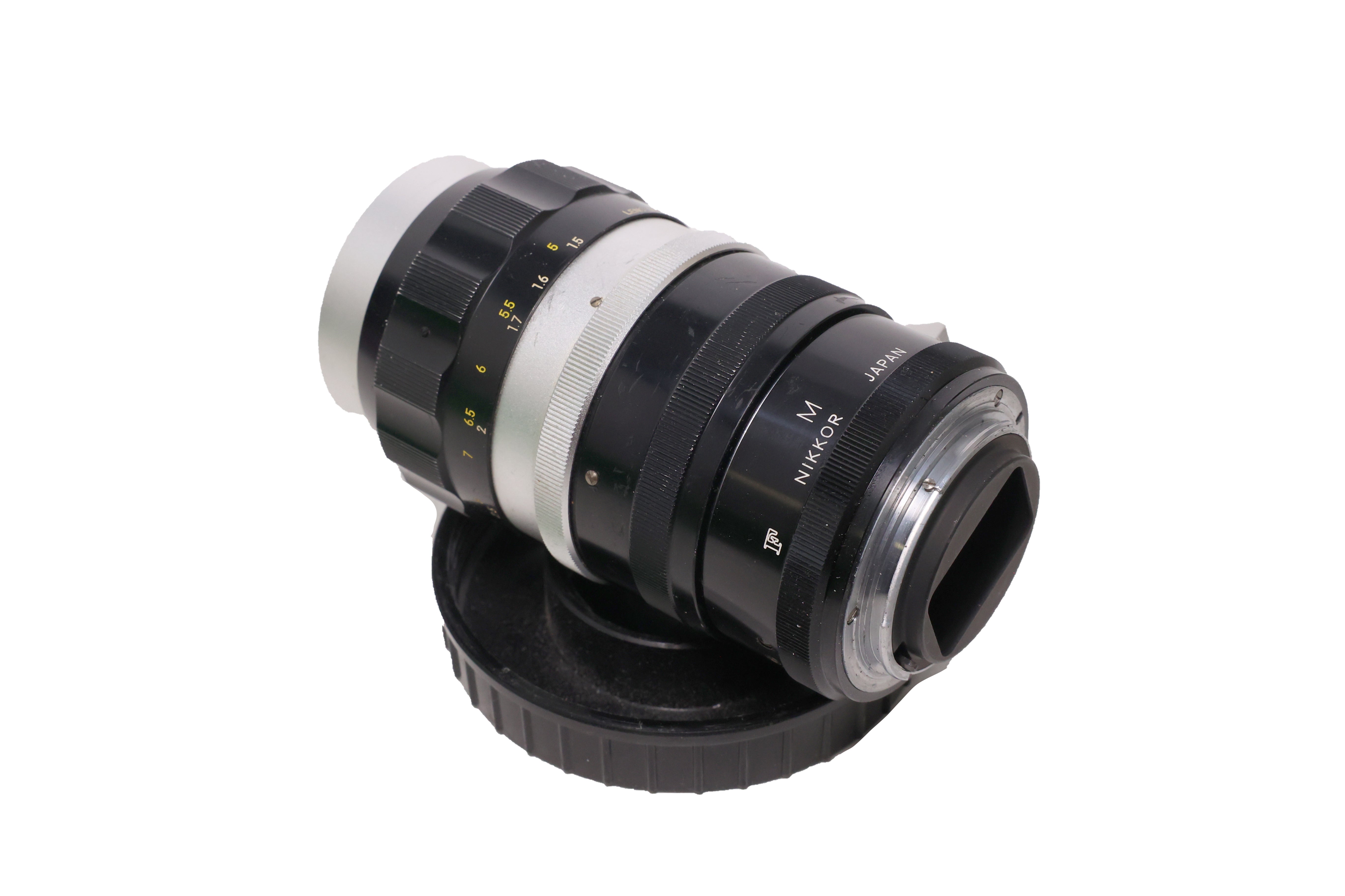 USED Nikon 55mm f3.5 Micro-Nikkor non-AI w/ Macro Adapter
