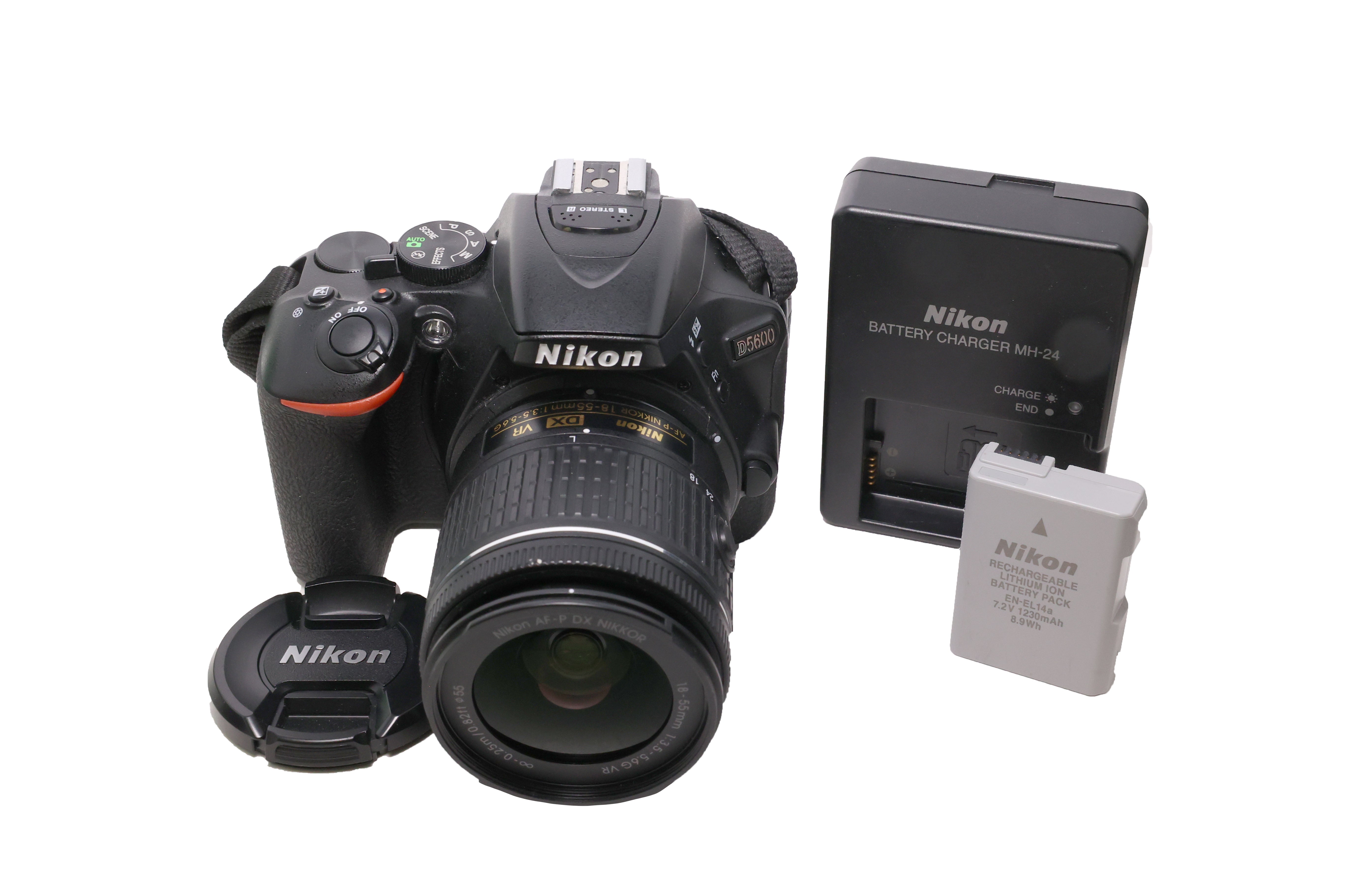 USED Nikon D5600 DSLR Camera with 18-55 Af-P vr
