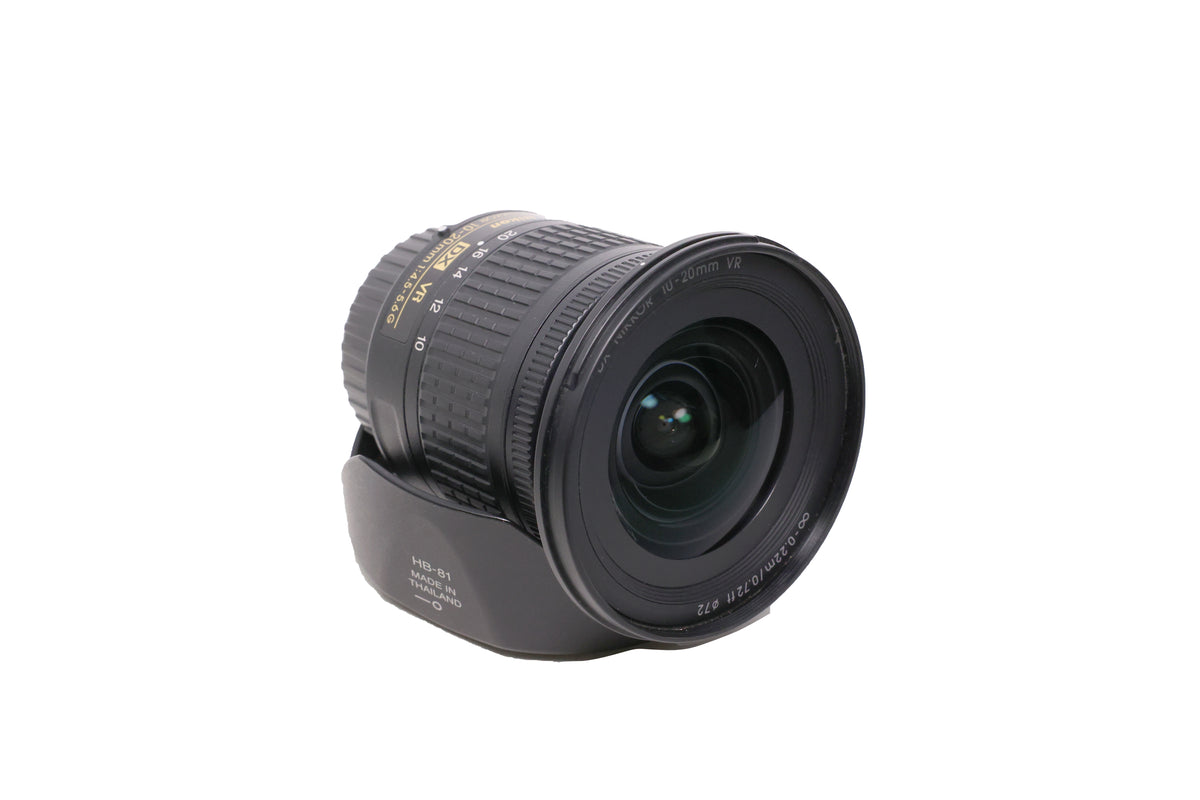USED Nikon 10-20mm F4.5-5.6G VR AF-P DX Nikkor Lens