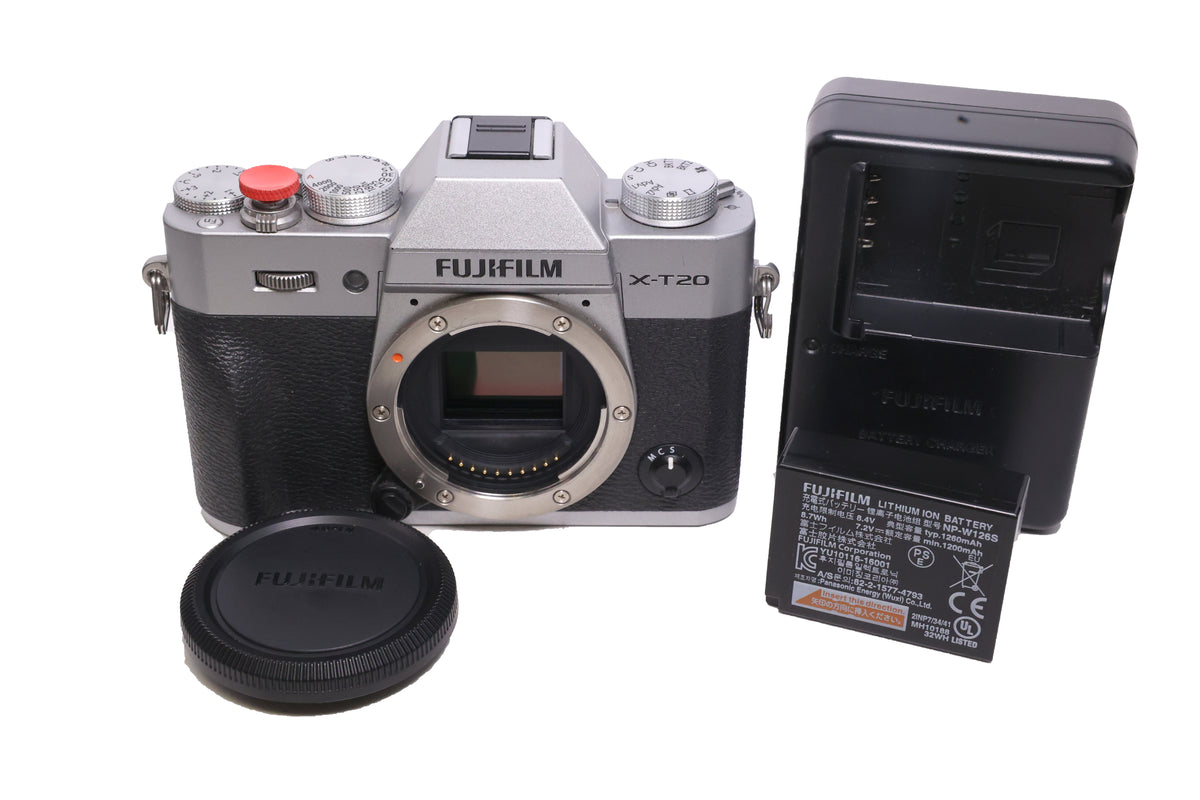 USED Fujifilm X-T20 Mirrorless Camera (Silver, Body Only)