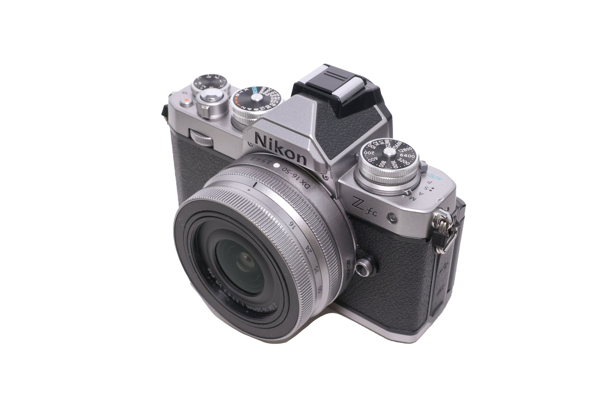 Used Nikon Z fc DX-format Mirrorless Camera w/ NIKKOR Z DX 16-50mm f3.5-6.3 VR (Silver)