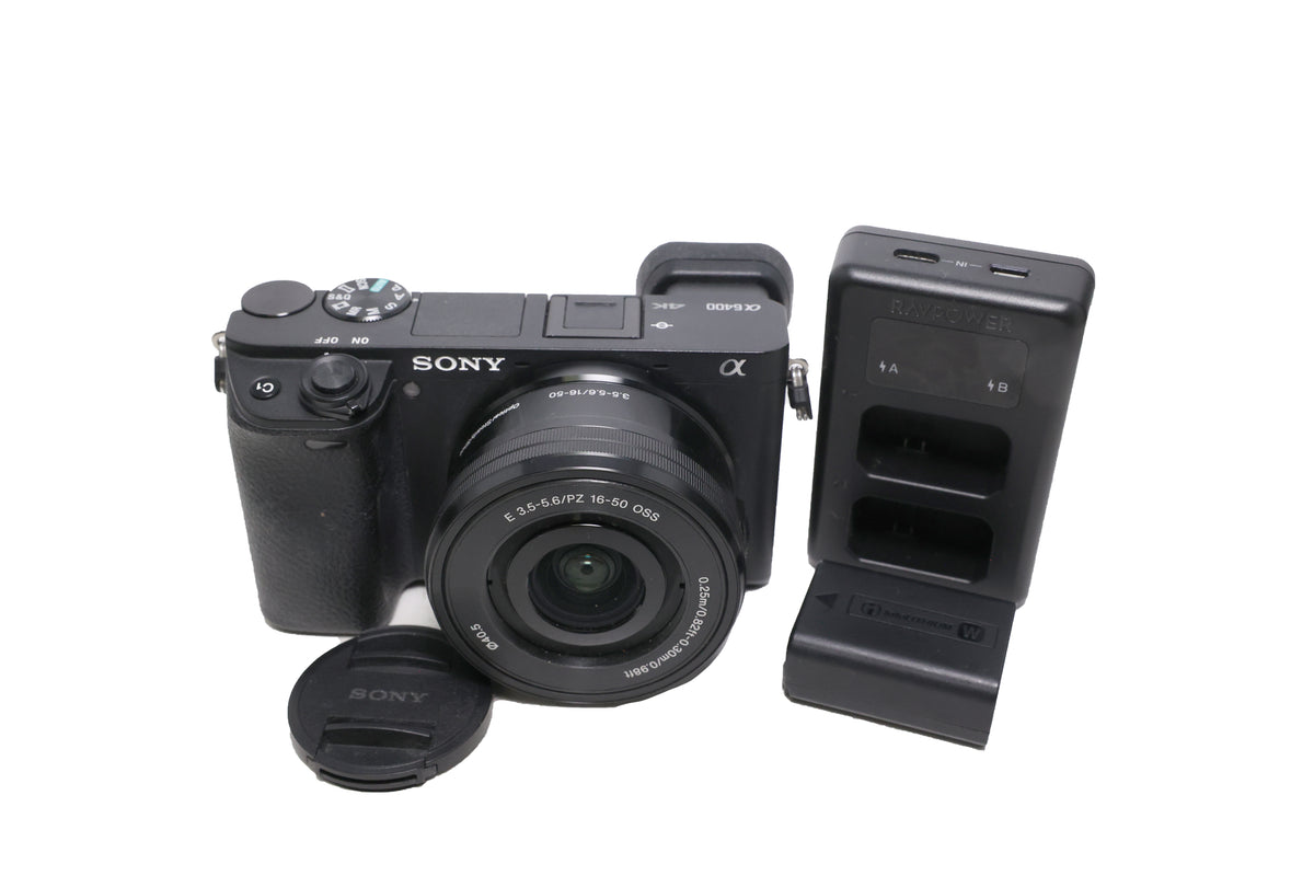 Used Sony a6400 Mirrorless Camera Kit  with 16-50mm lens