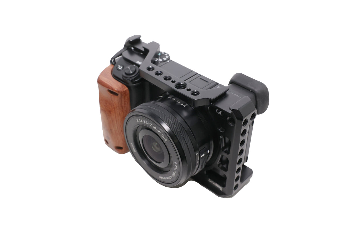 USED Sony Alpha a6100 Mirrorless Digital Camera with 16-50mm & SmallRig Cage