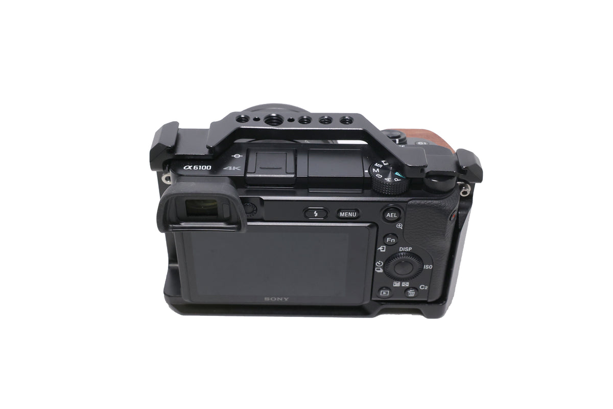 USED Sony Alpha a6100 Mirrorless Digital Camera with 16-50mm & SmallRig Cage