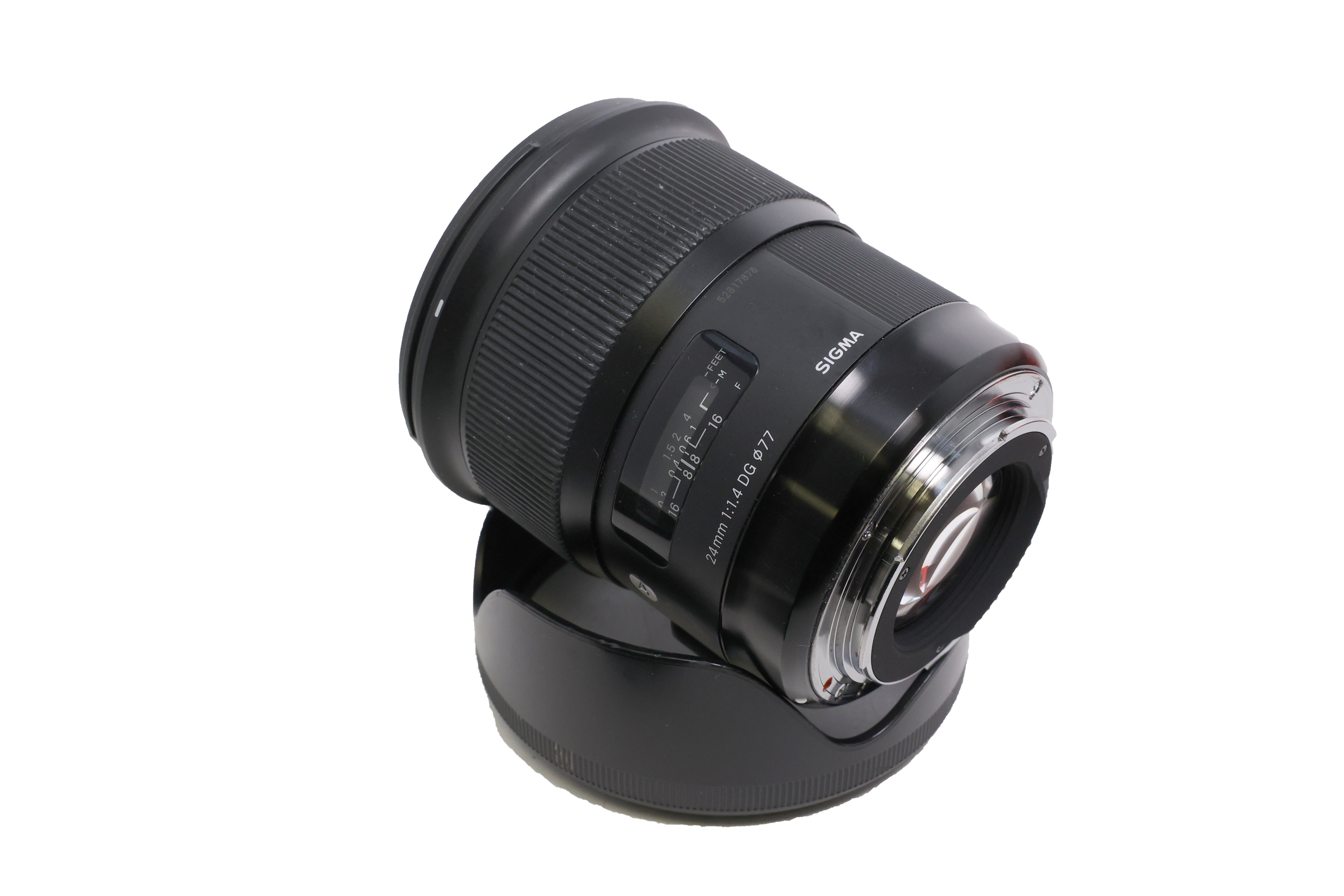 USED Sigma 24mm f/1.4 DG HSM Art Lens-CA Canon