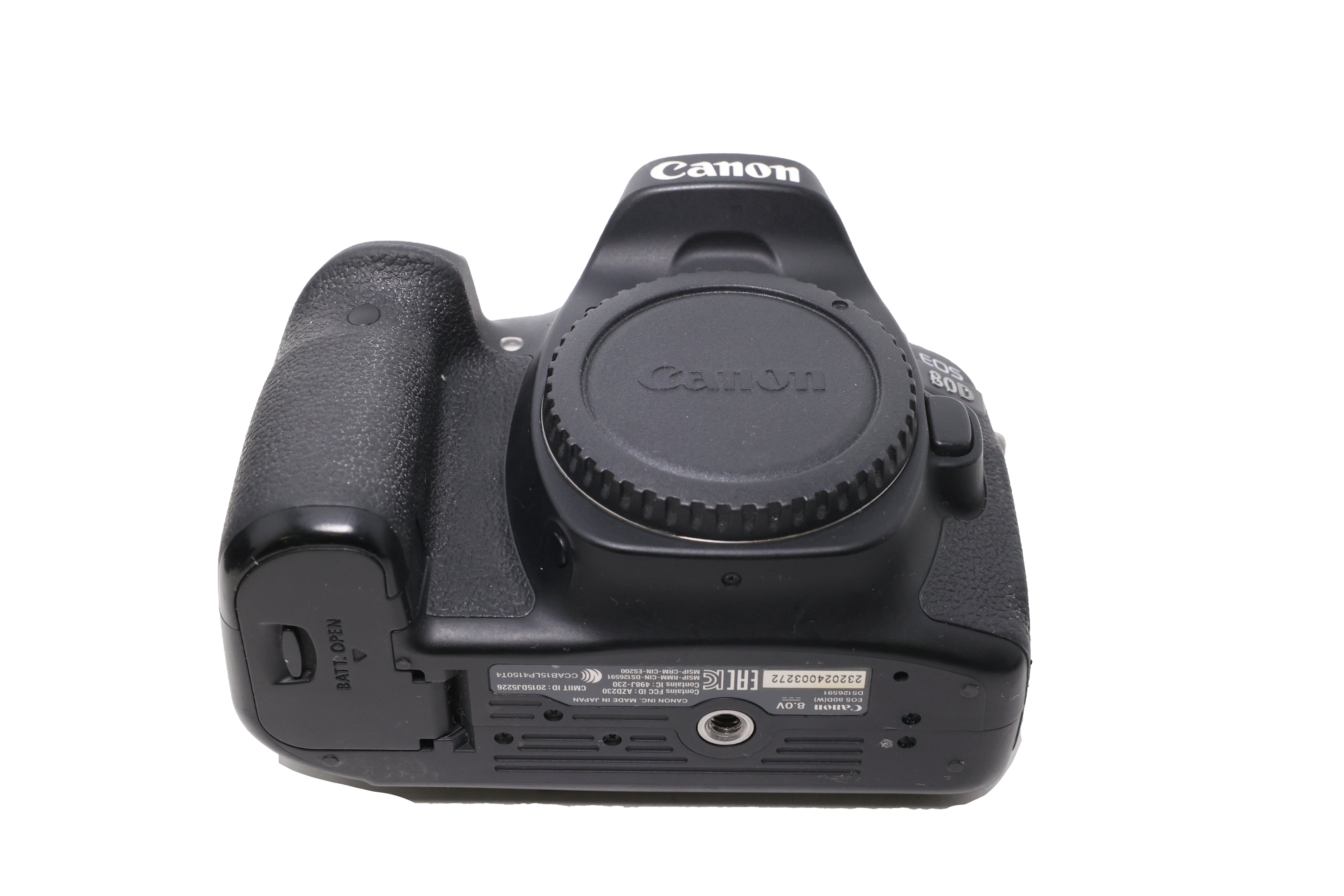 USED Canon EOS 80D DSLR Camera Body (Black)