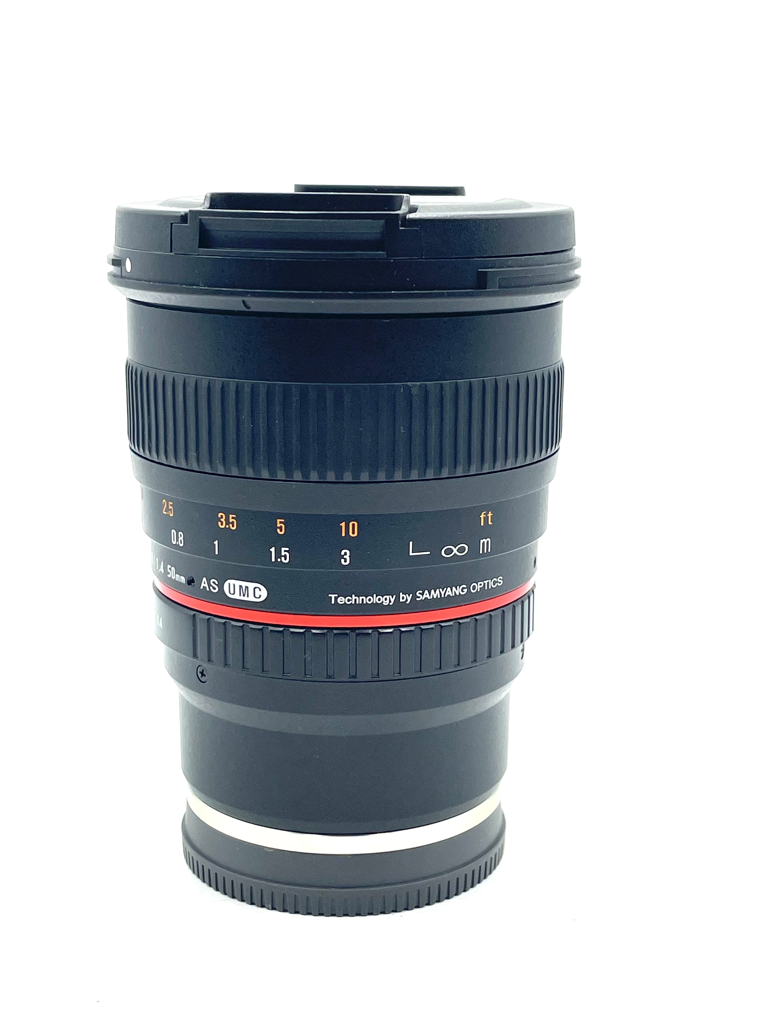 Used Rokinon 50mm f/1.4 AS UMC for Sony (Manual Focus)
