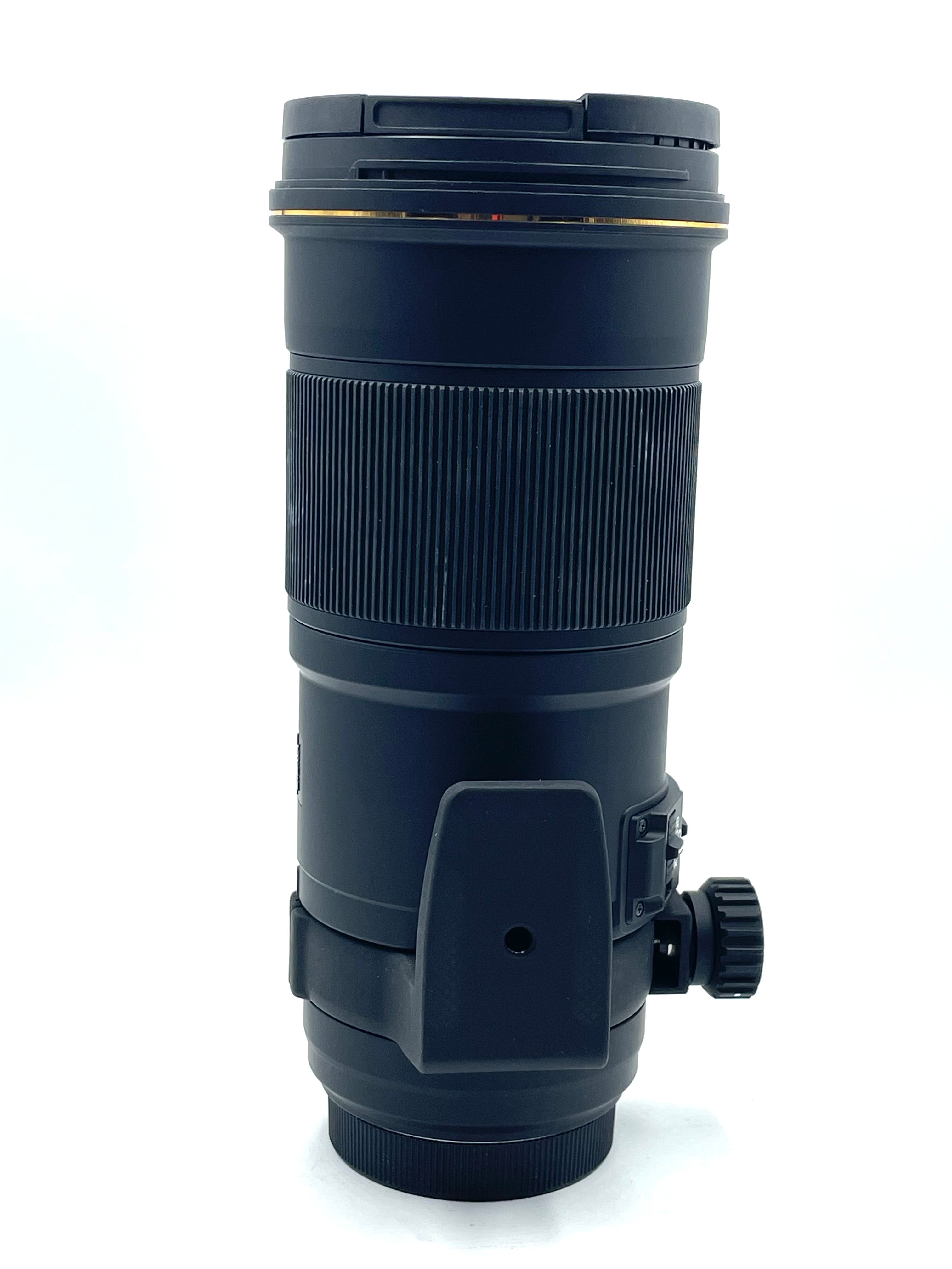 Used Sigma APO 180mm F2.8 Macro Lens W/ Case and Lens hoods (Canon Mount)