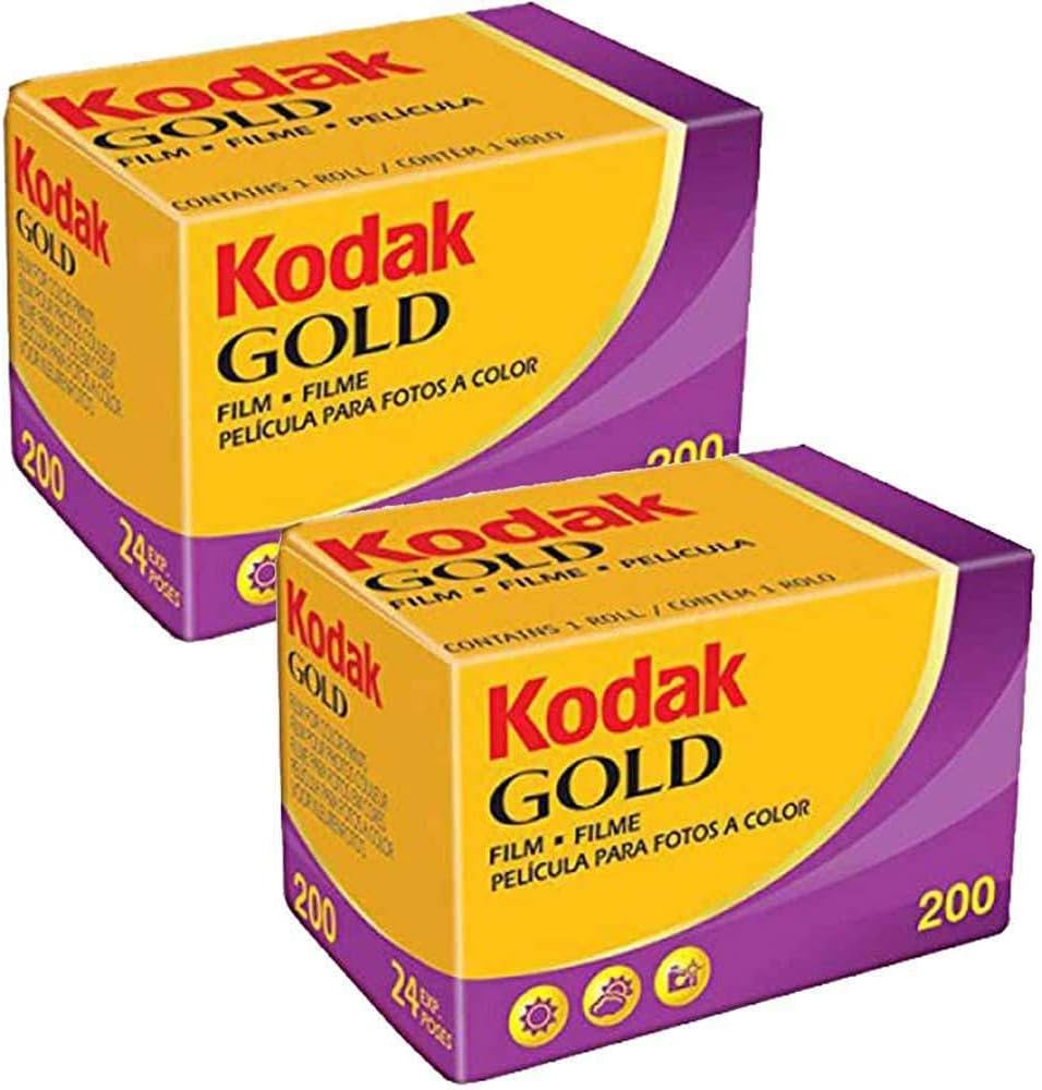 Kodak GOLD 200 Color Negative Film (35mm Roll Film, 24 Exposures, 2-Pack)