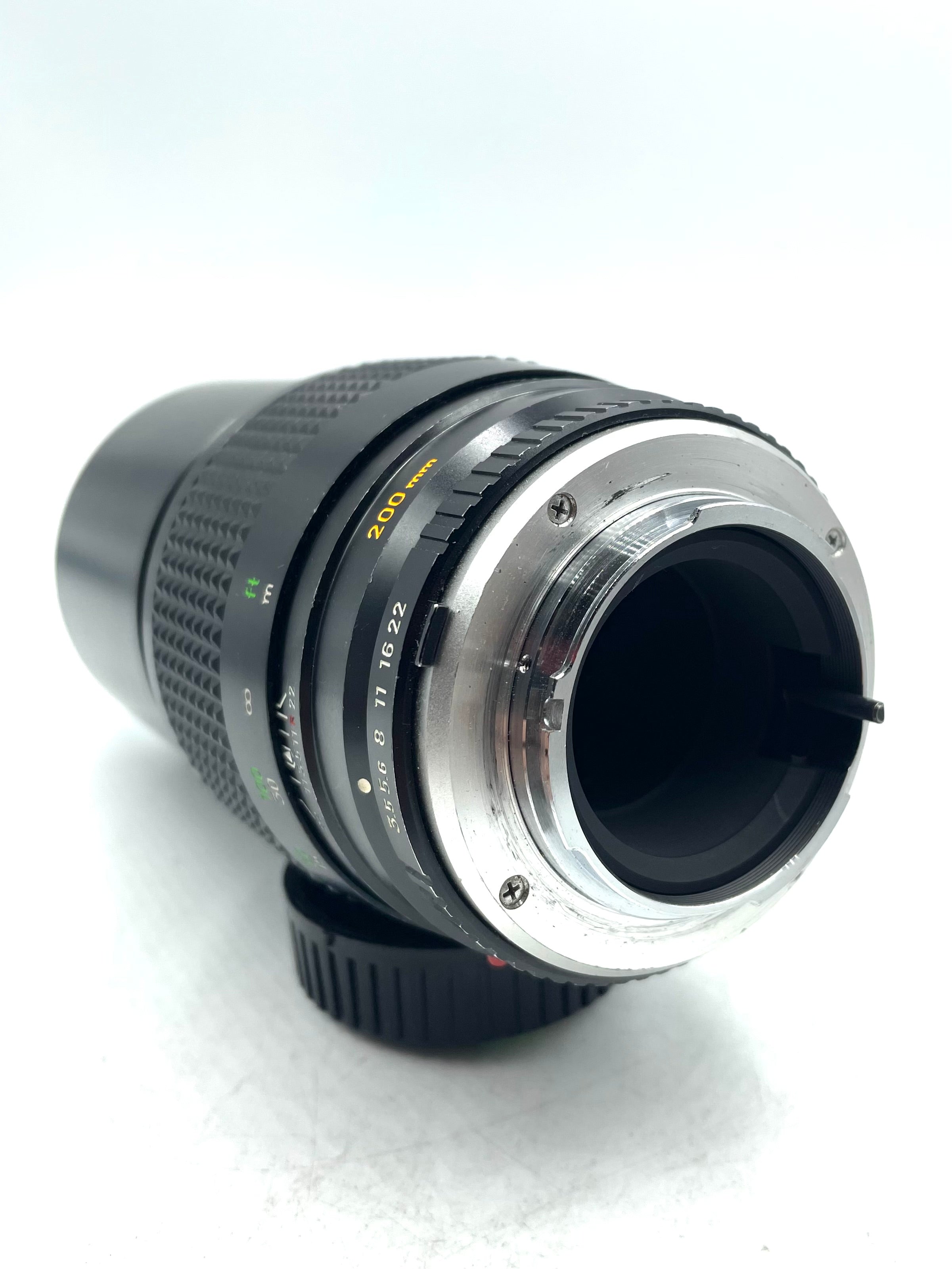 Used Minolta 200mm F3.5 MF Film Lens (Minolta MD Mount)