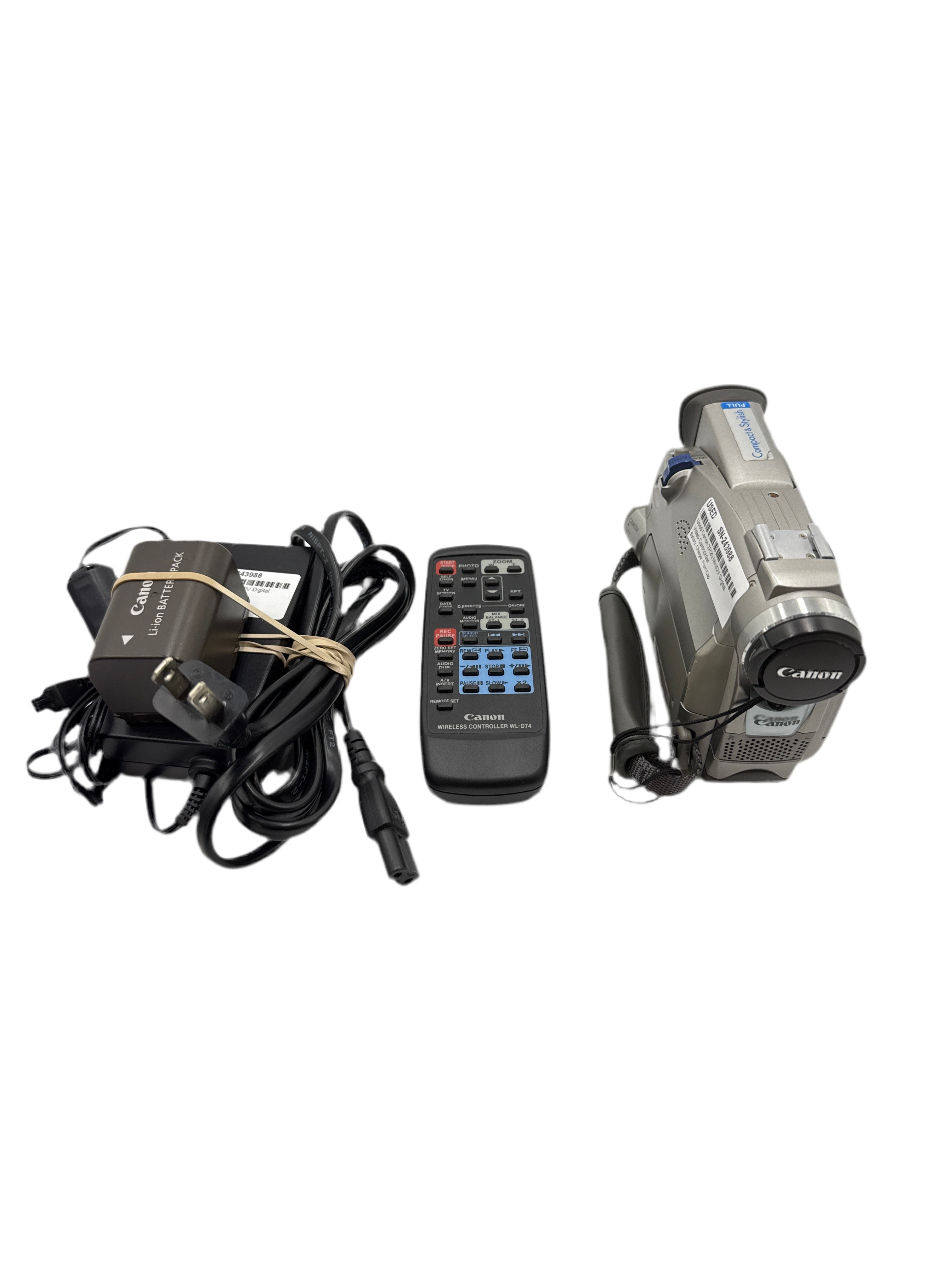 Used Canon ZR20 MiniDV Digital Video Camcorder
