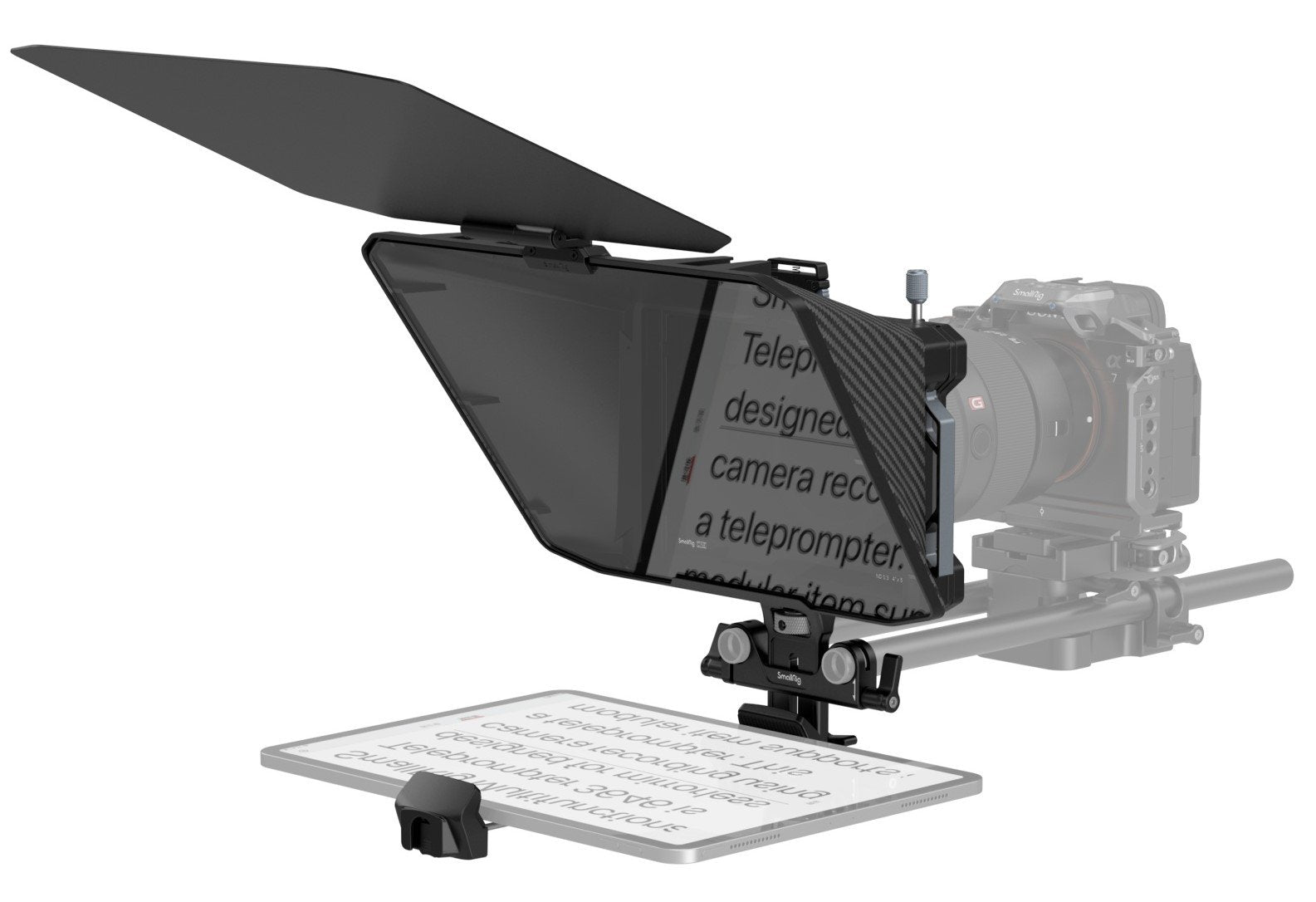 Teleprompter Camera Rails SmallRig Multifunctional Teleprompter for Tablets and Cameras