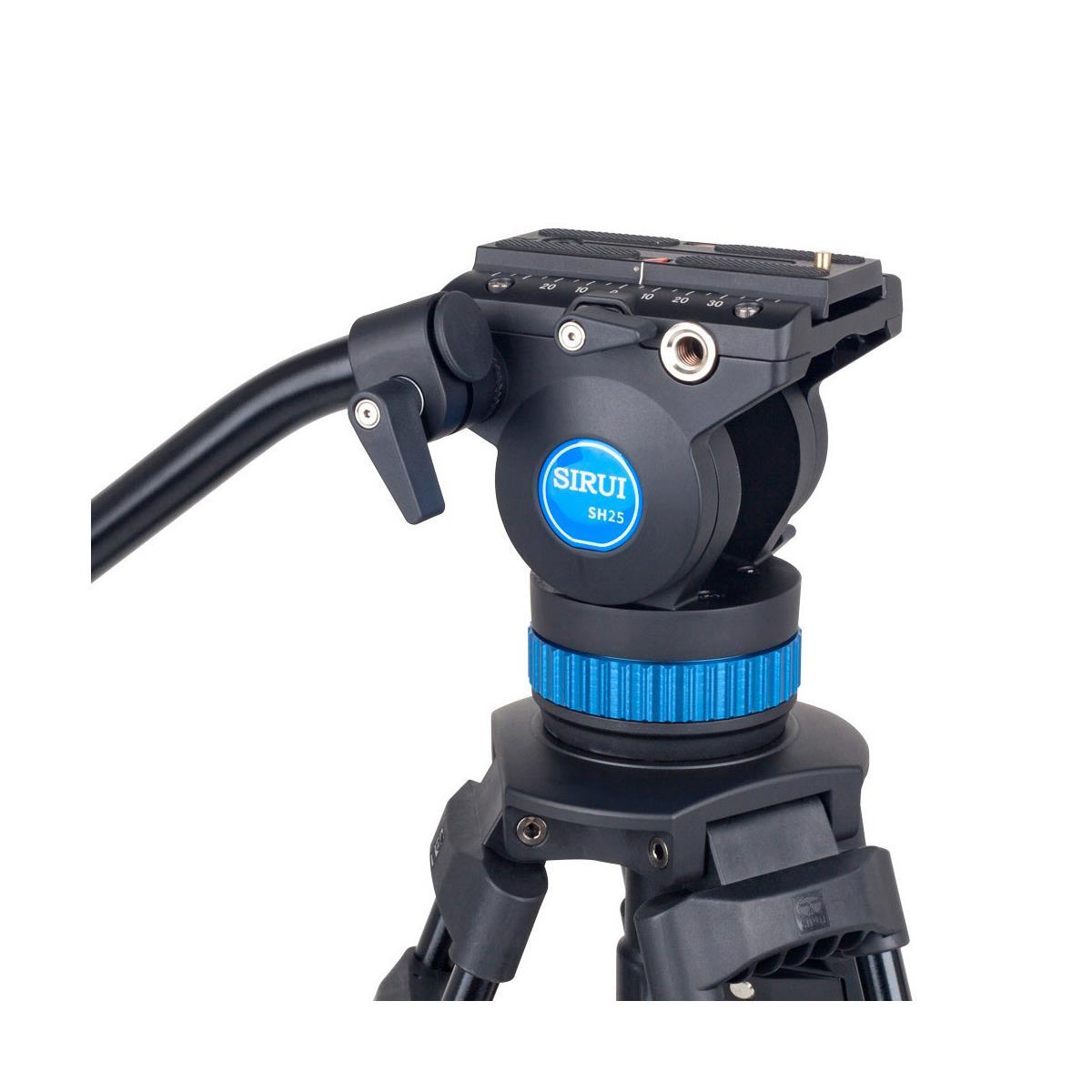 Sirui SH25 Aluminum Video Tripod with Fluid Head