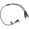 Saramonic SR-C2004 Dual Locking 3.5mm to Right-Angle 3.5mm Output Y-Cable for Two Wireless Receivers (13")