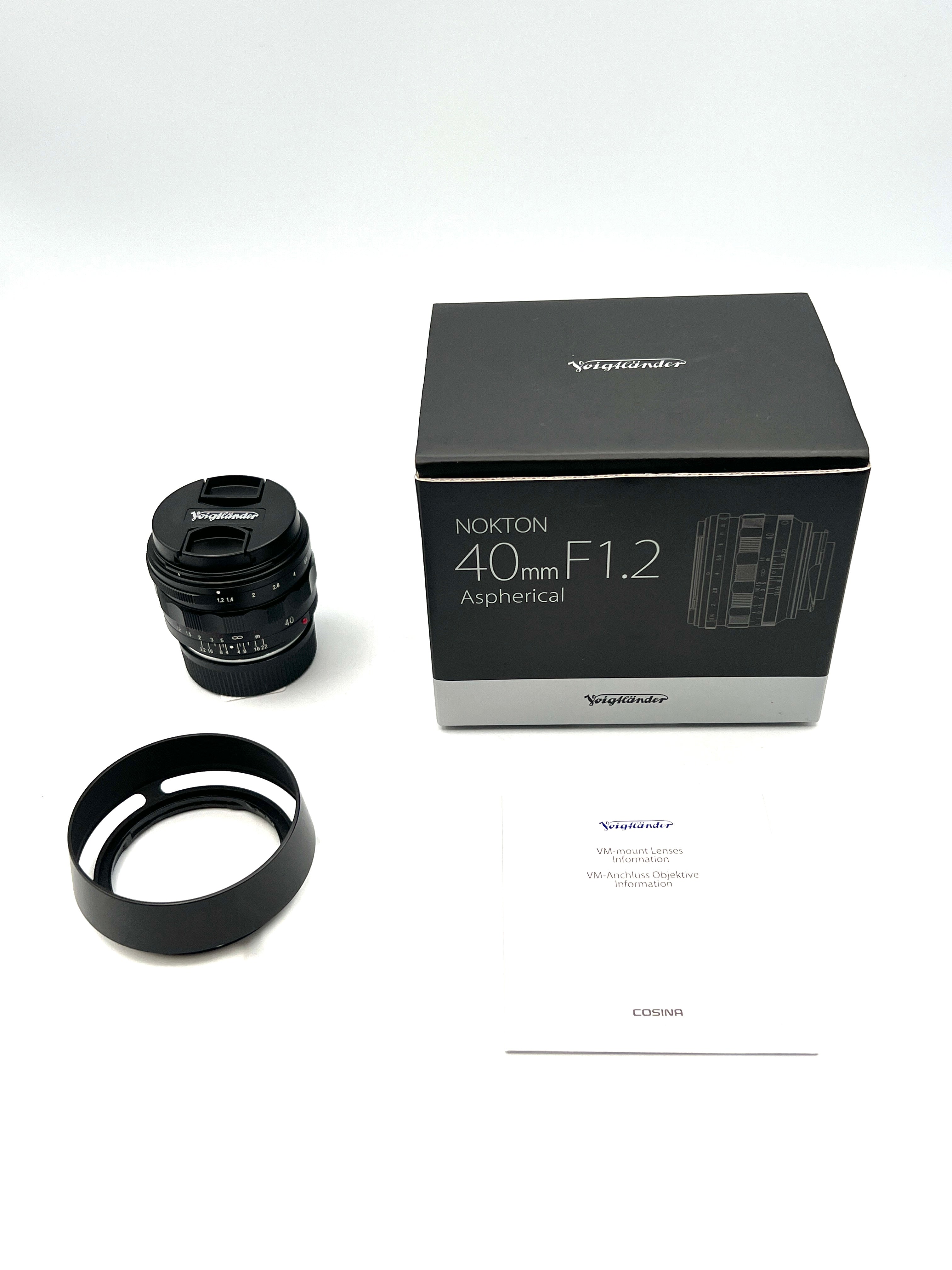 Used Voigtlander 40mm f1.2 II VM Lens