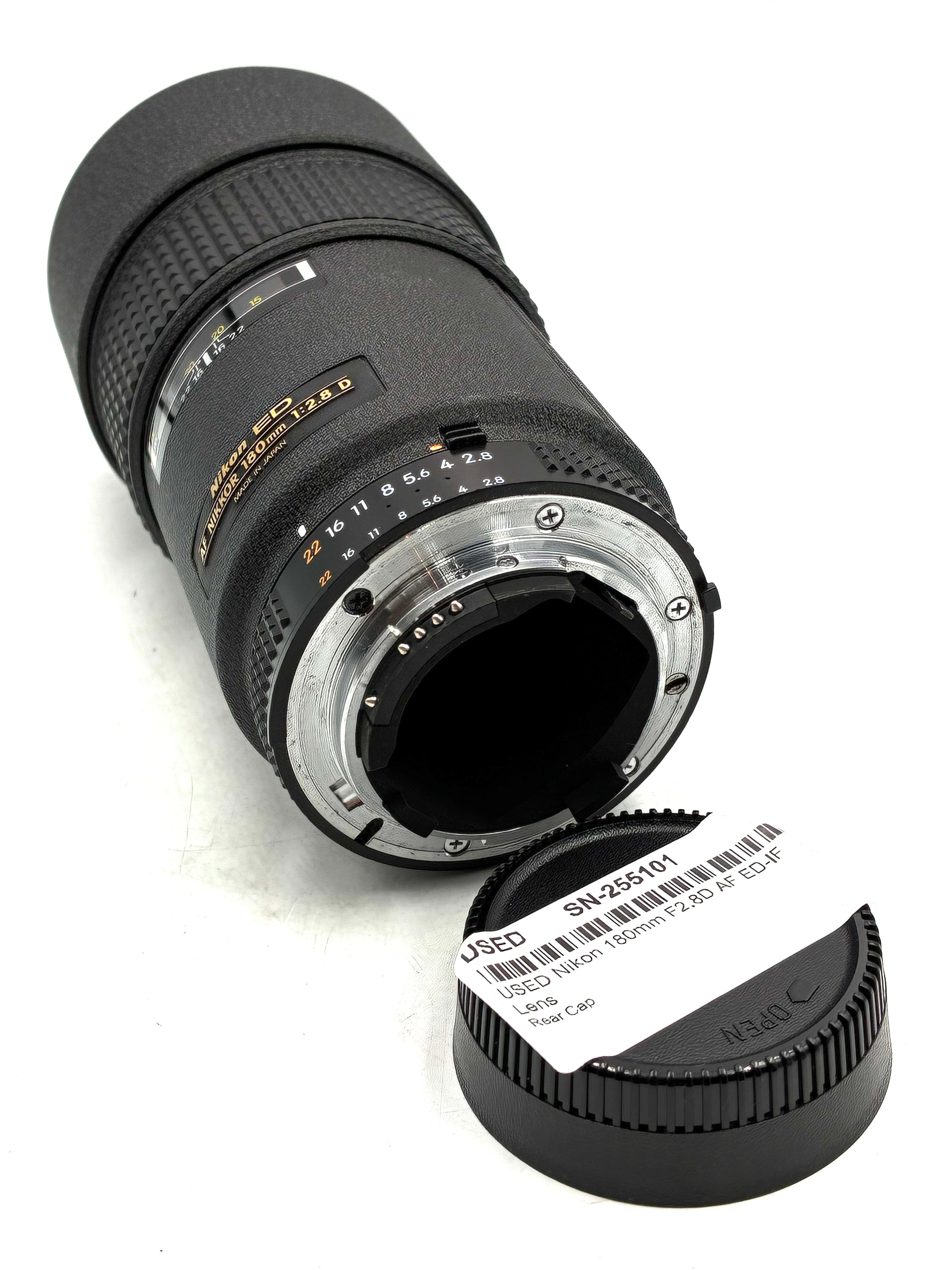 USED Nikon 180mm F2.8D AF ED-IF Lens